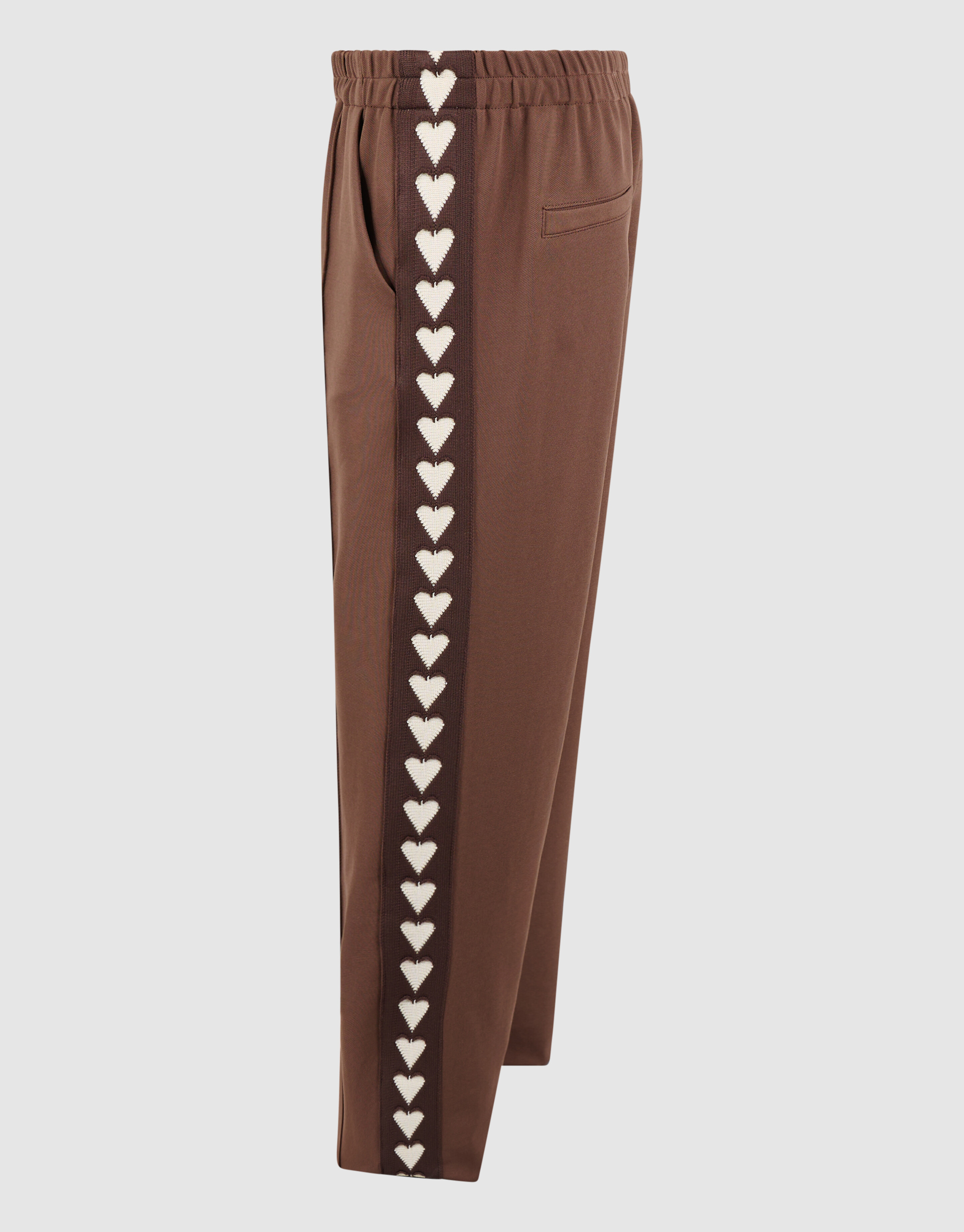 Fancy Tape Wide Leg Broek Bruin SHOEBY GIRLS