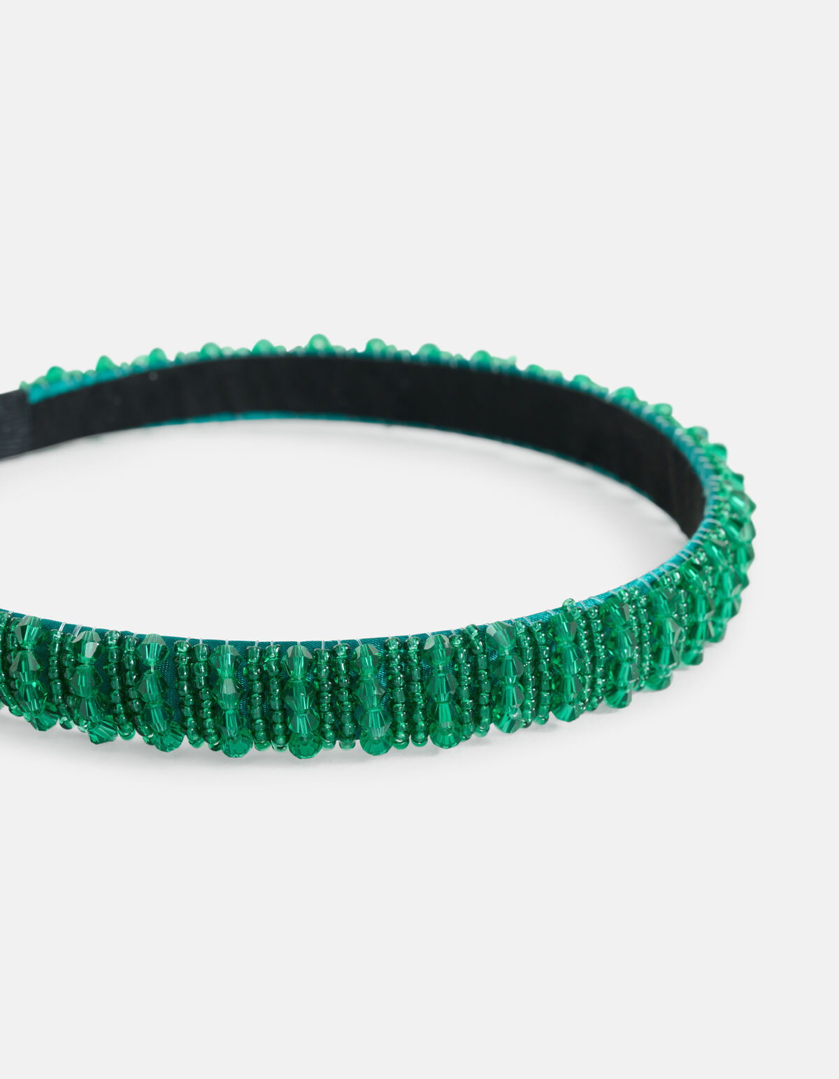 Beaded Haarband Groen SHOEBY ACCESSOIRES