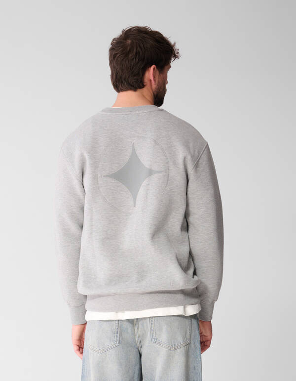 Rib Spark Sweater Lichtgrijs SHOEBY MEN