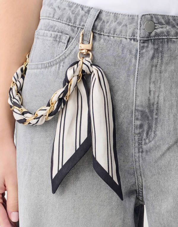 Sjaal Koord Zwart/Wit SHOEBY ACCESSOIRES