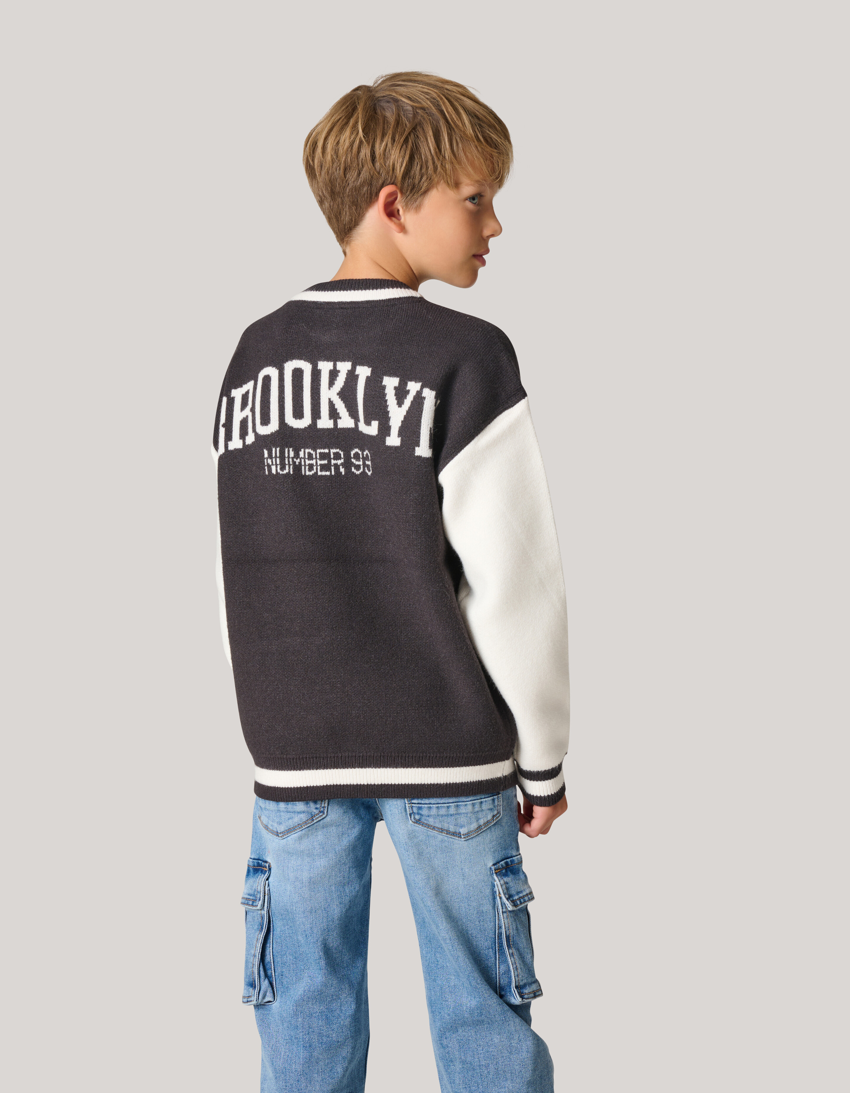 Gebreide Trui Donkergrijs SHOEBY BOYS