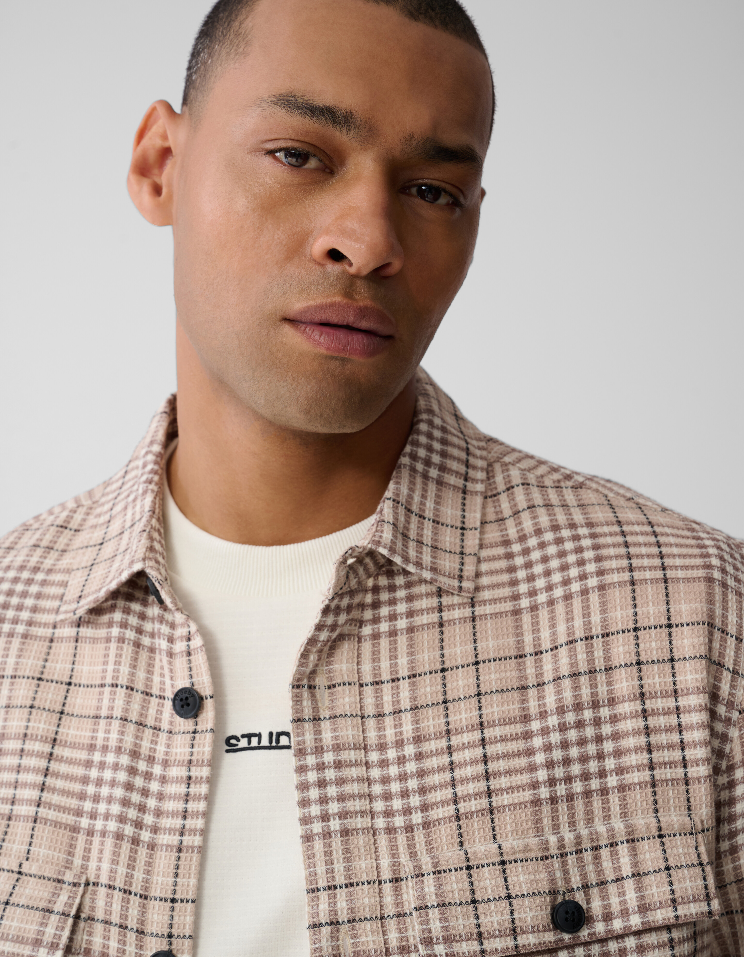 Ruiten Overshirt Zand SHOEBY MEN