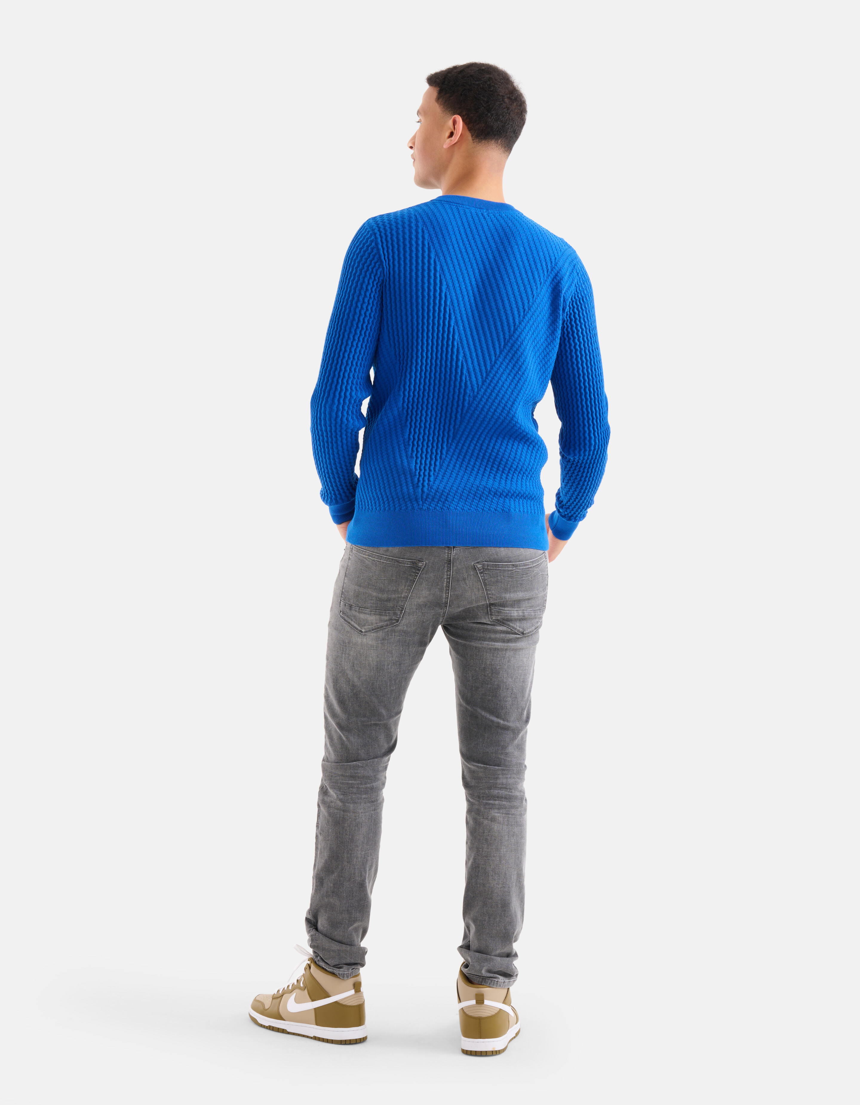 Gestreepte Trui Blauw SHOEBY MEN