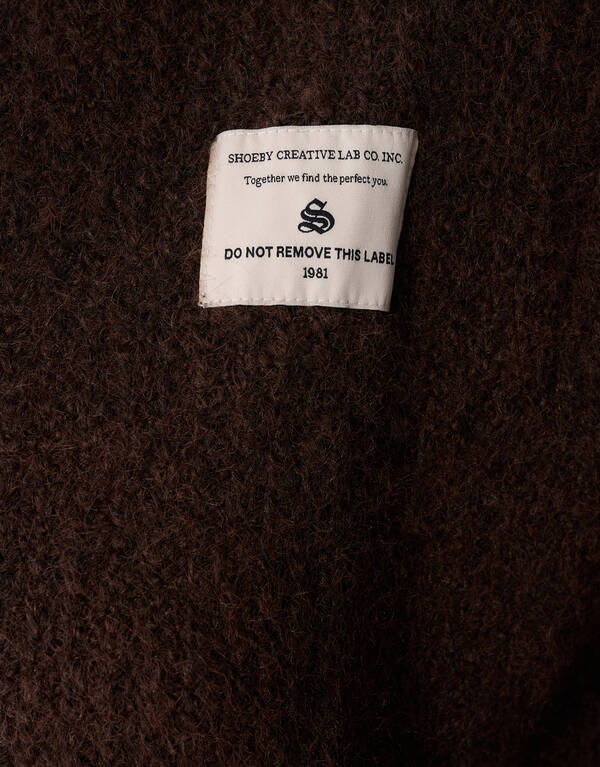 Hairy Button Gilet Donkerbruin SHOEBY WOMEN