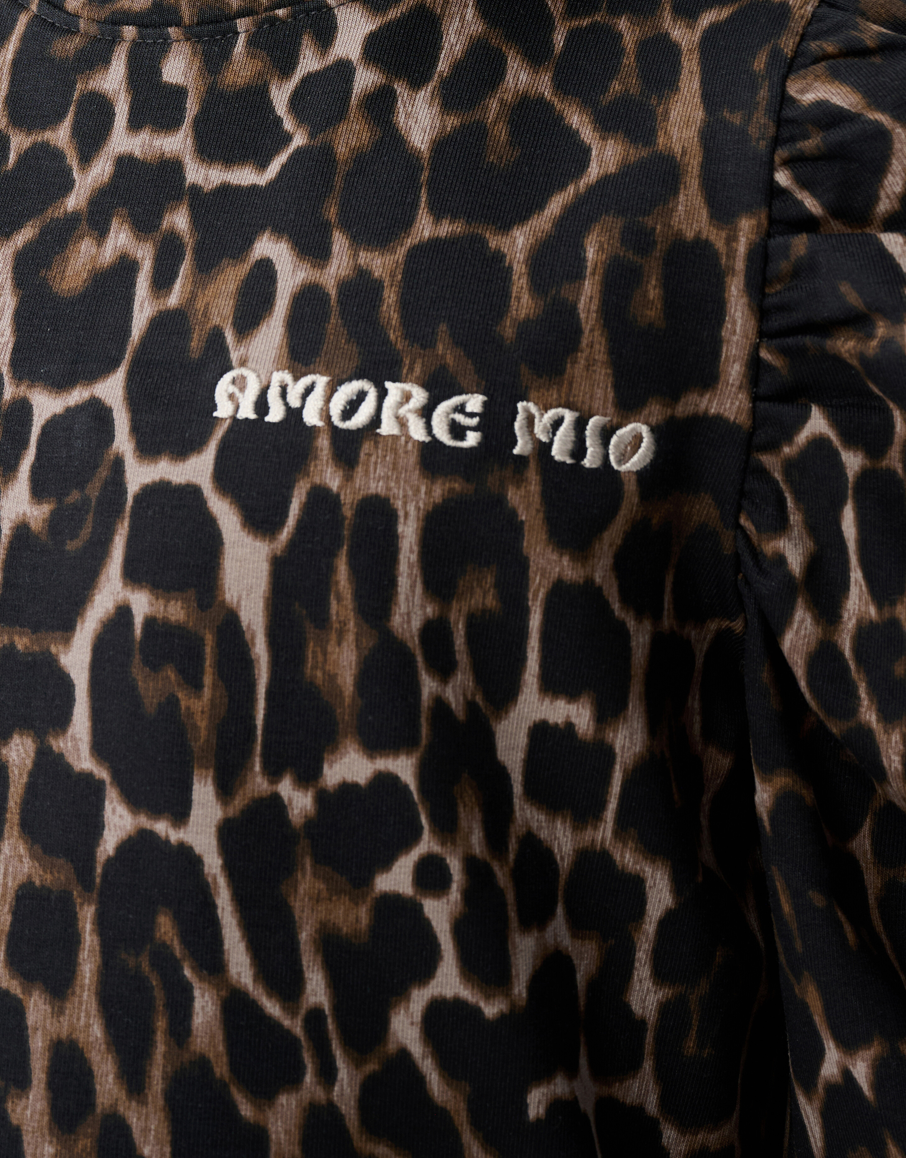 Printed Leopard Mini Jurk Bruin SHOEBY GIRLS