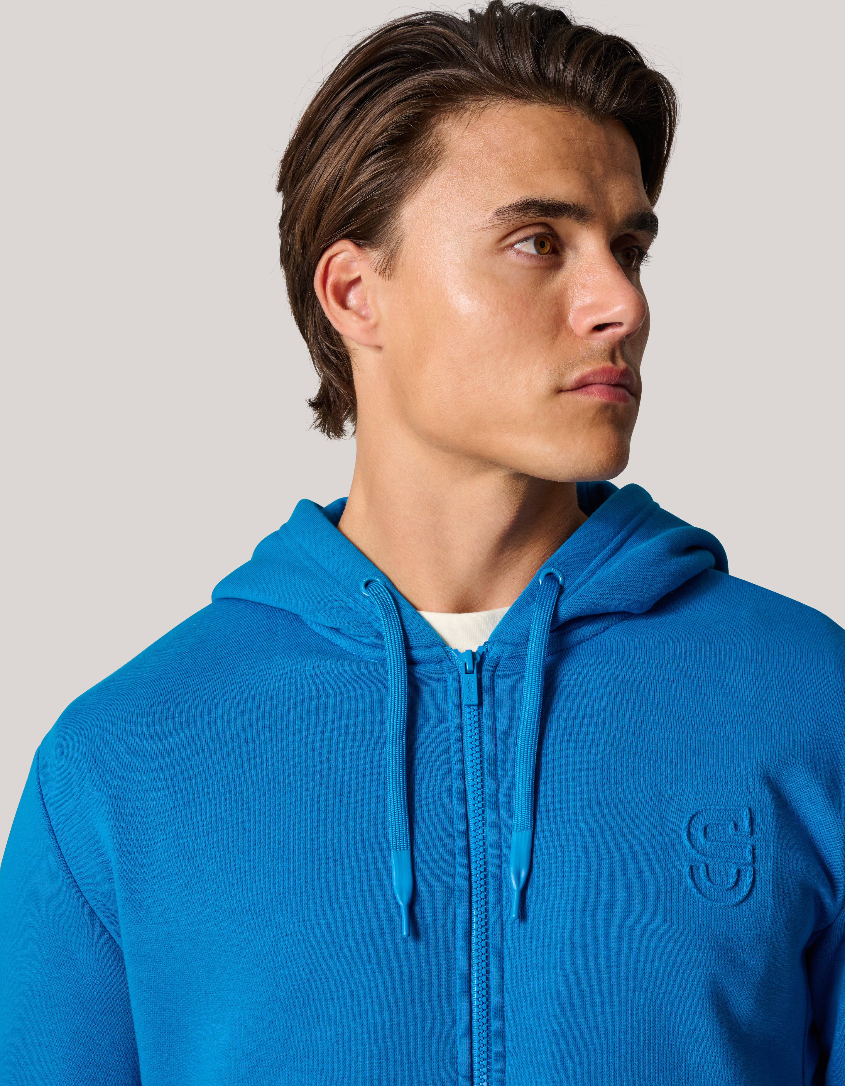 Zipper Hoodie Blauw SHOEBY MEN