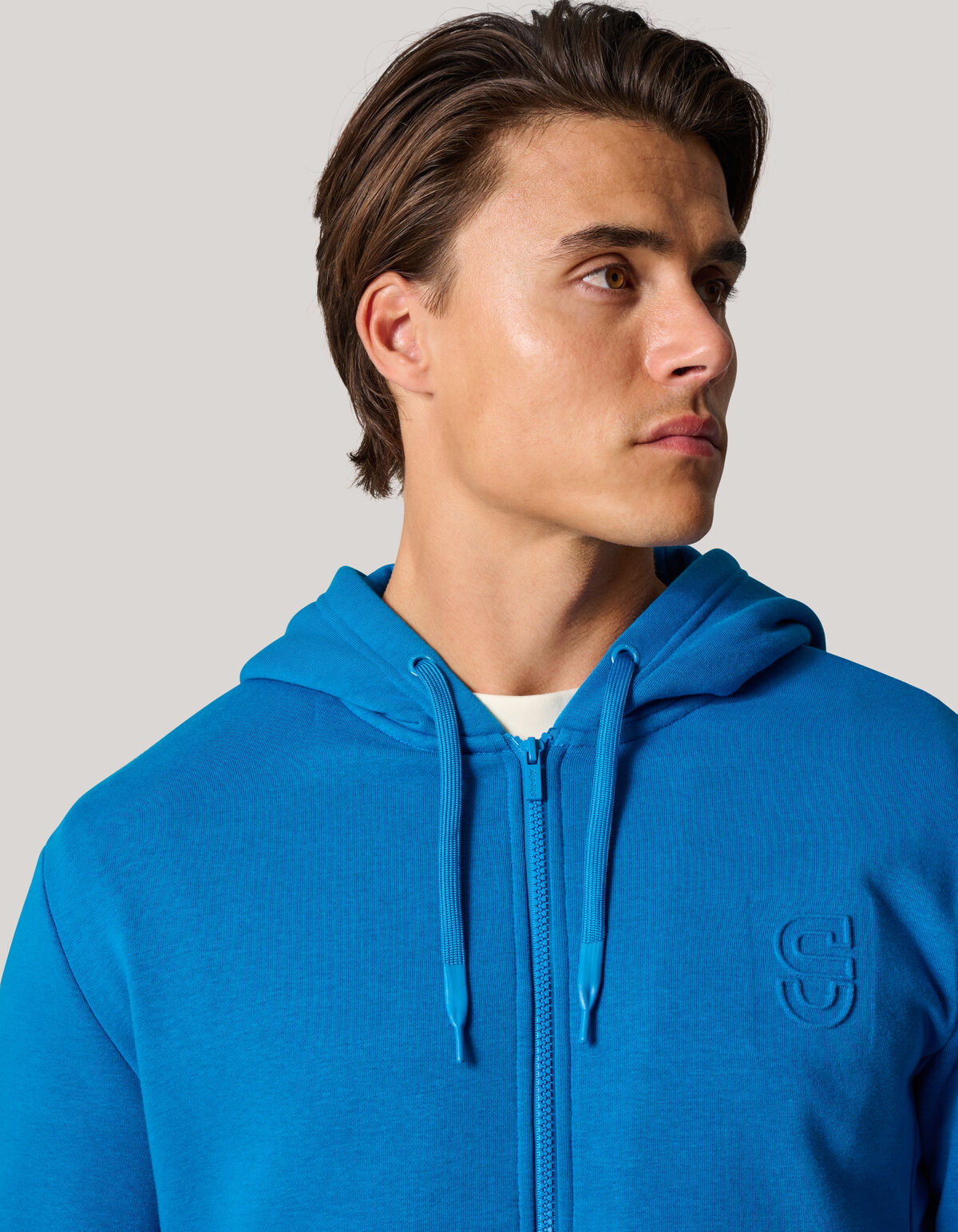 Zipper Hoodie Blauw SHOEBY MEN