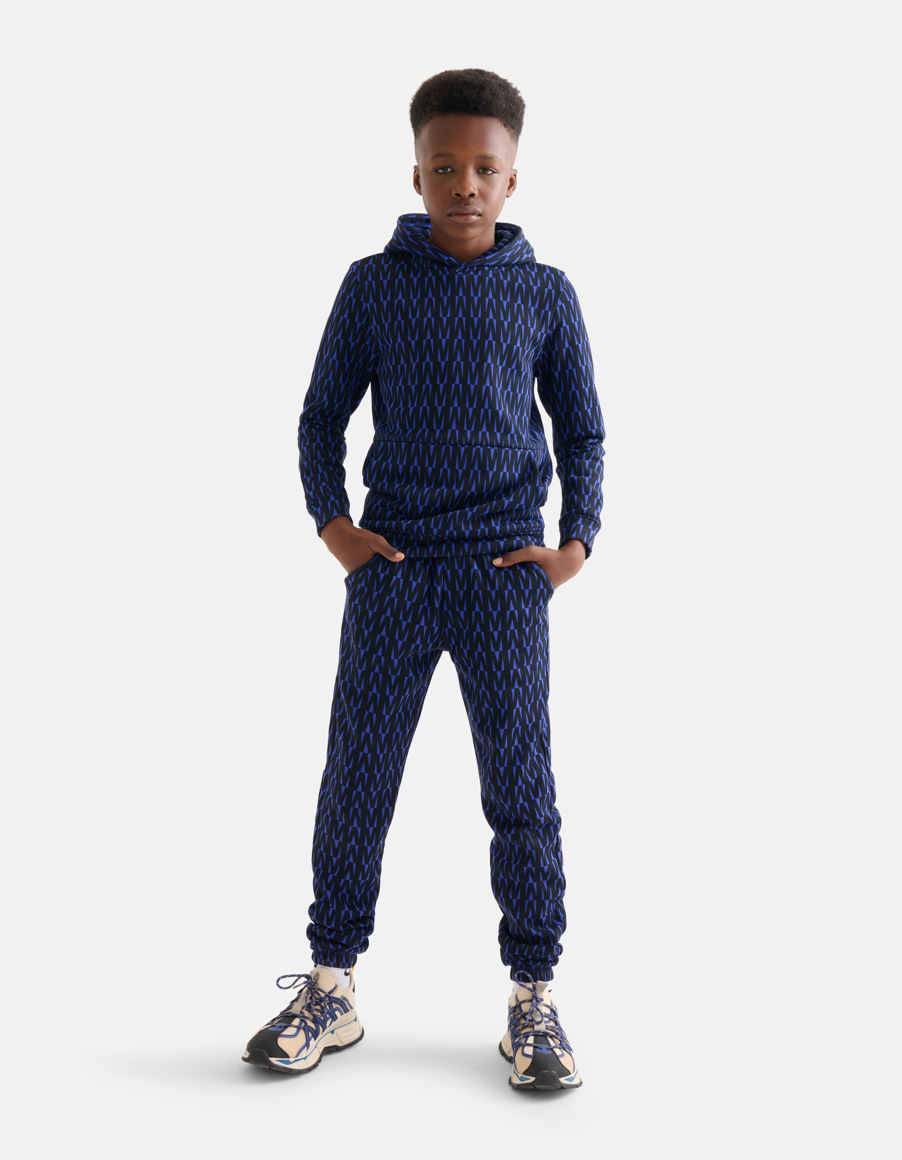 Print Hoodie Blauw SHOEBY BOYS