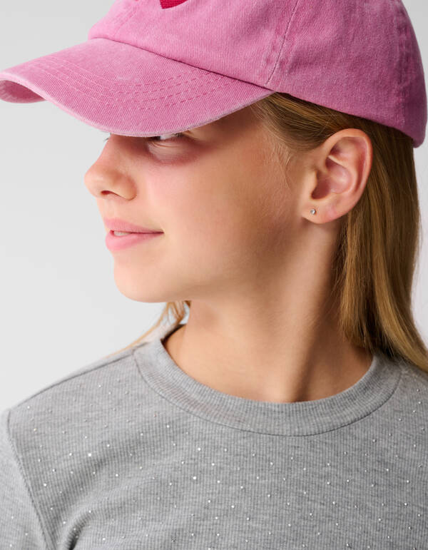 Strass Top Lichtgrijs SHOEBY GIRLS