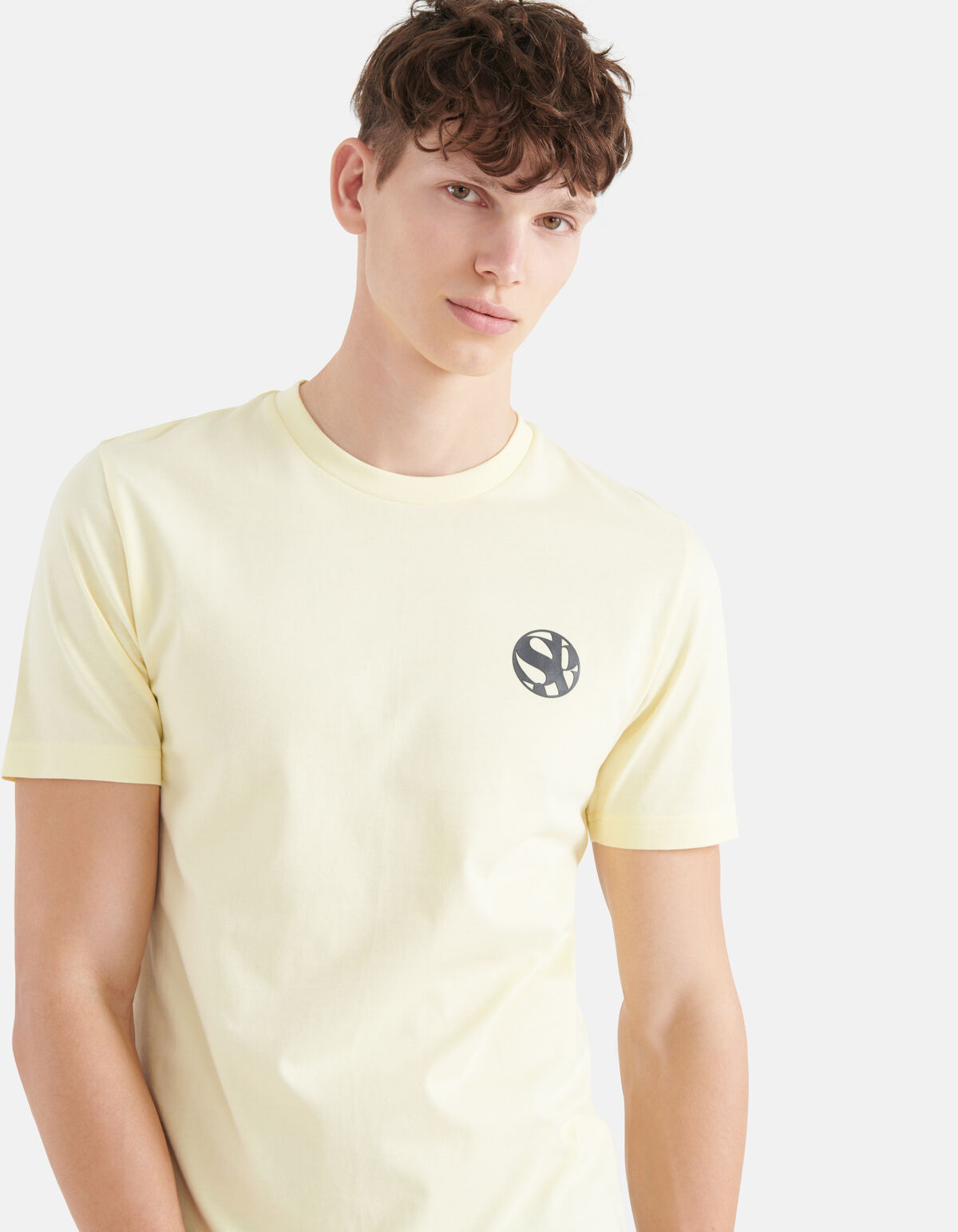 Artwork T-shirt Lichtgeel SHOEBY MEN