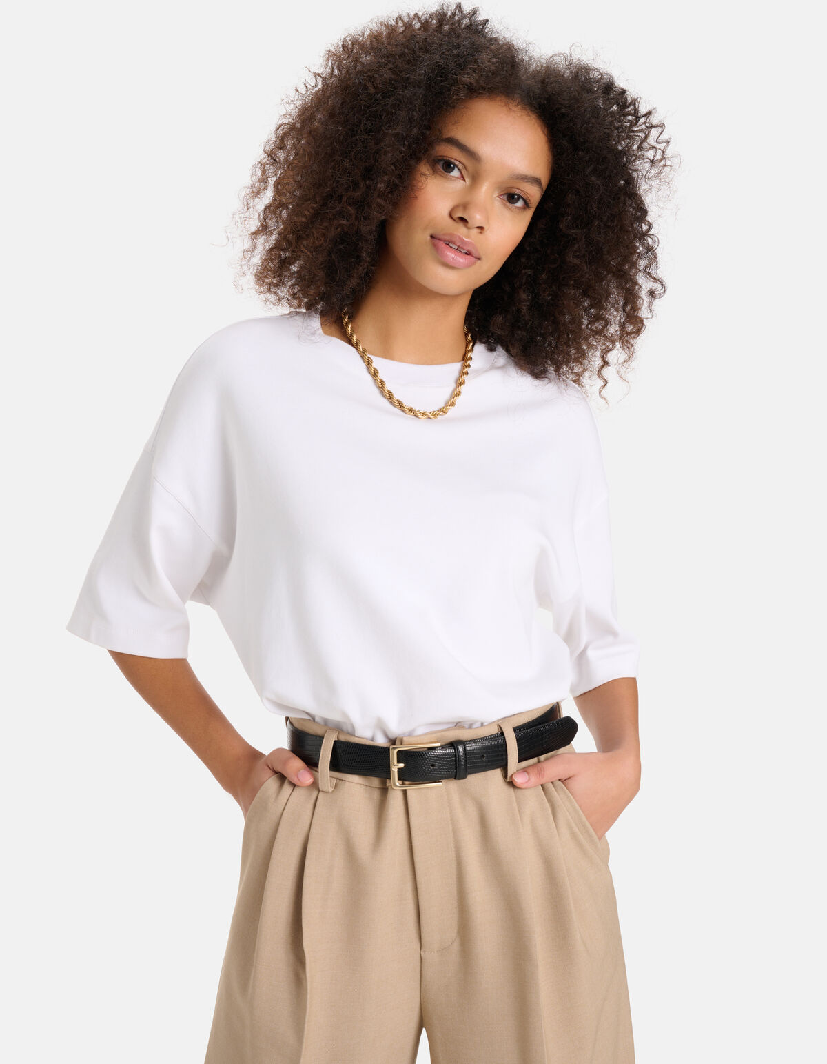 Klassieke Slangenprint Riem Zwart SHOEBY ACCESSOIRES