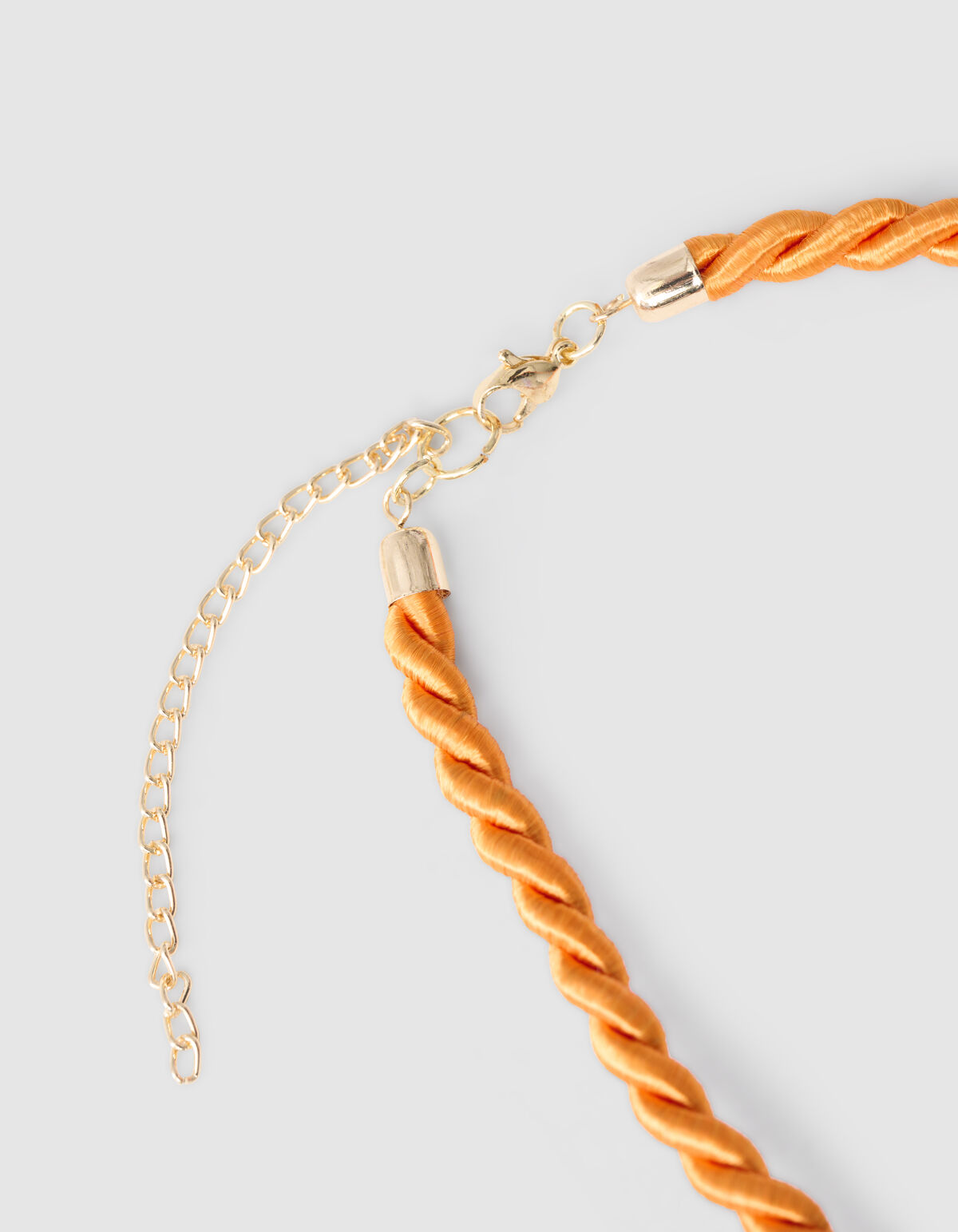 Twisted Heart Ketting Oranje SHOEBY ACCESSOIRES