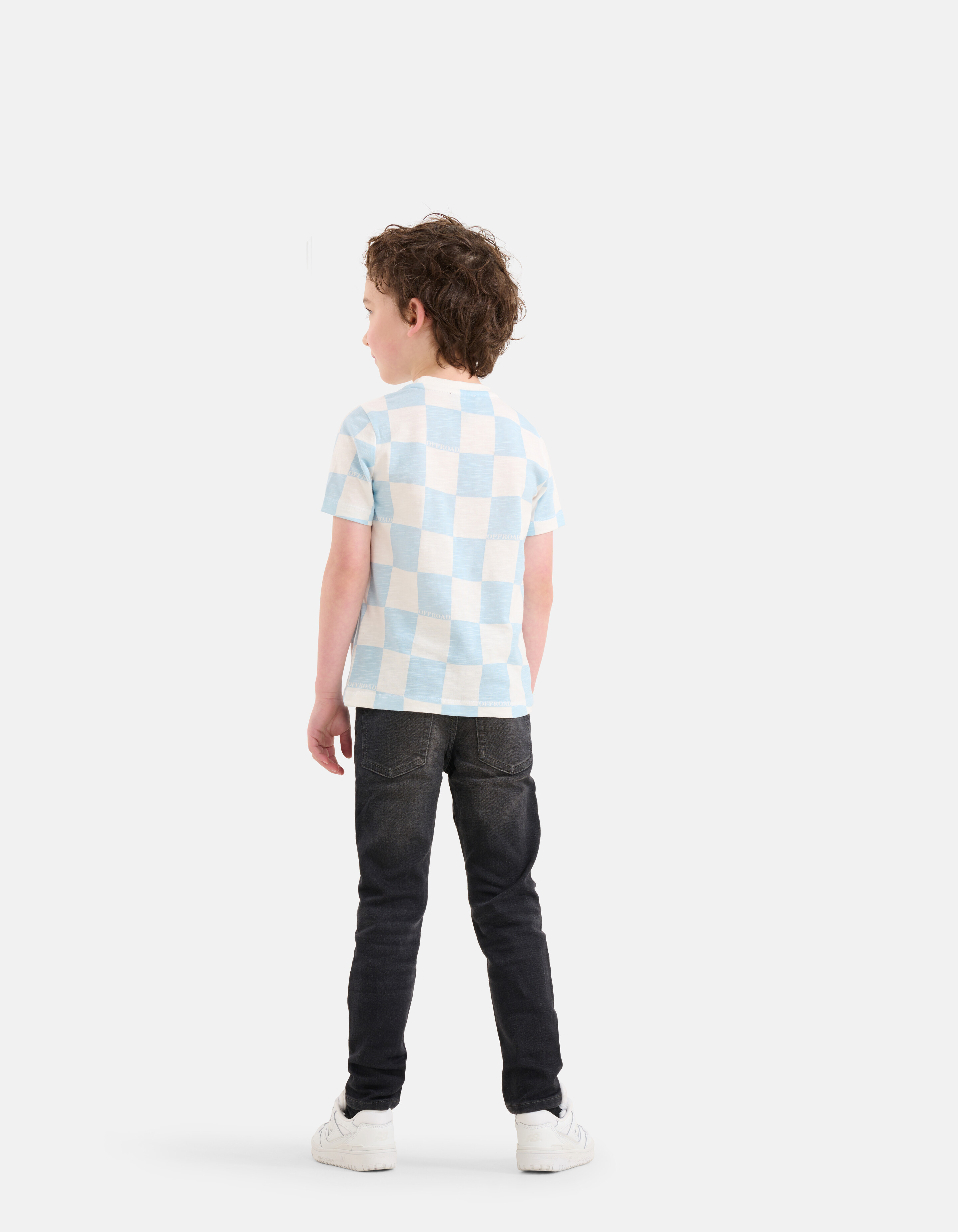 Printed T-shirt Gebroken Wit SHOEBY BOYS