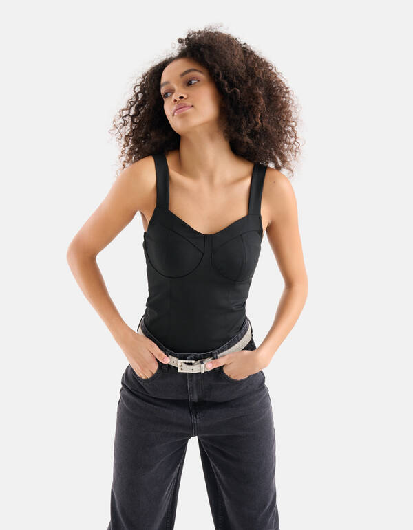 Bustier Top Zwart SHOEBY WOMEN
