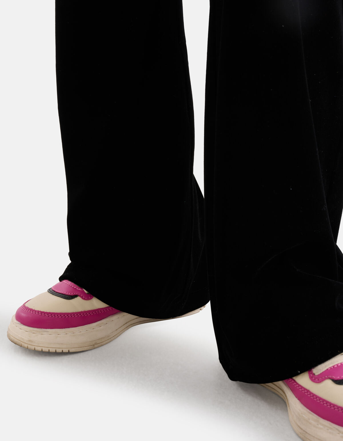 Velvet Flared Broek Zwart SHOEBY GIRLS