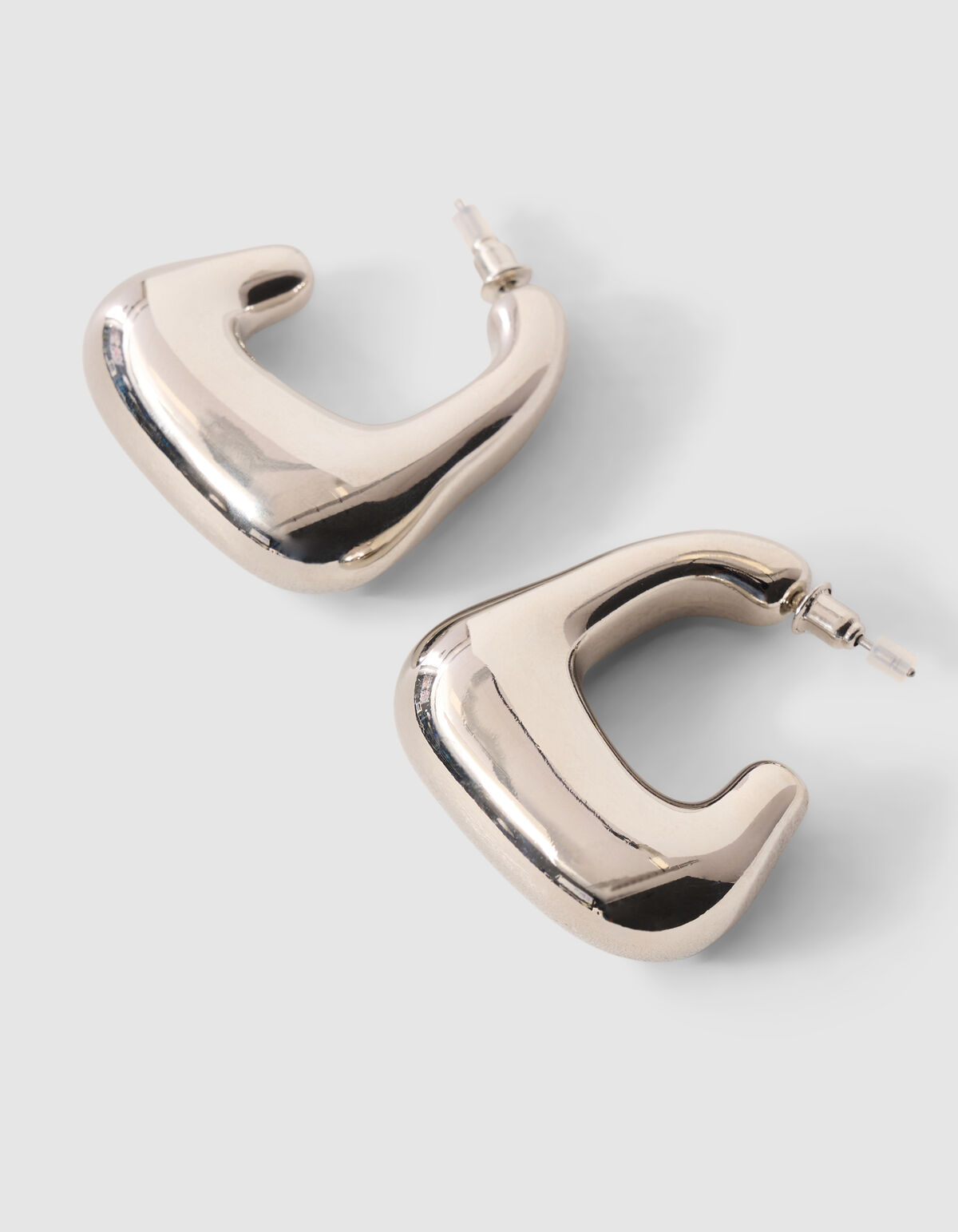 Bulky Hoop Oorbellen Zilver SHOEBY ACCESSOIRES