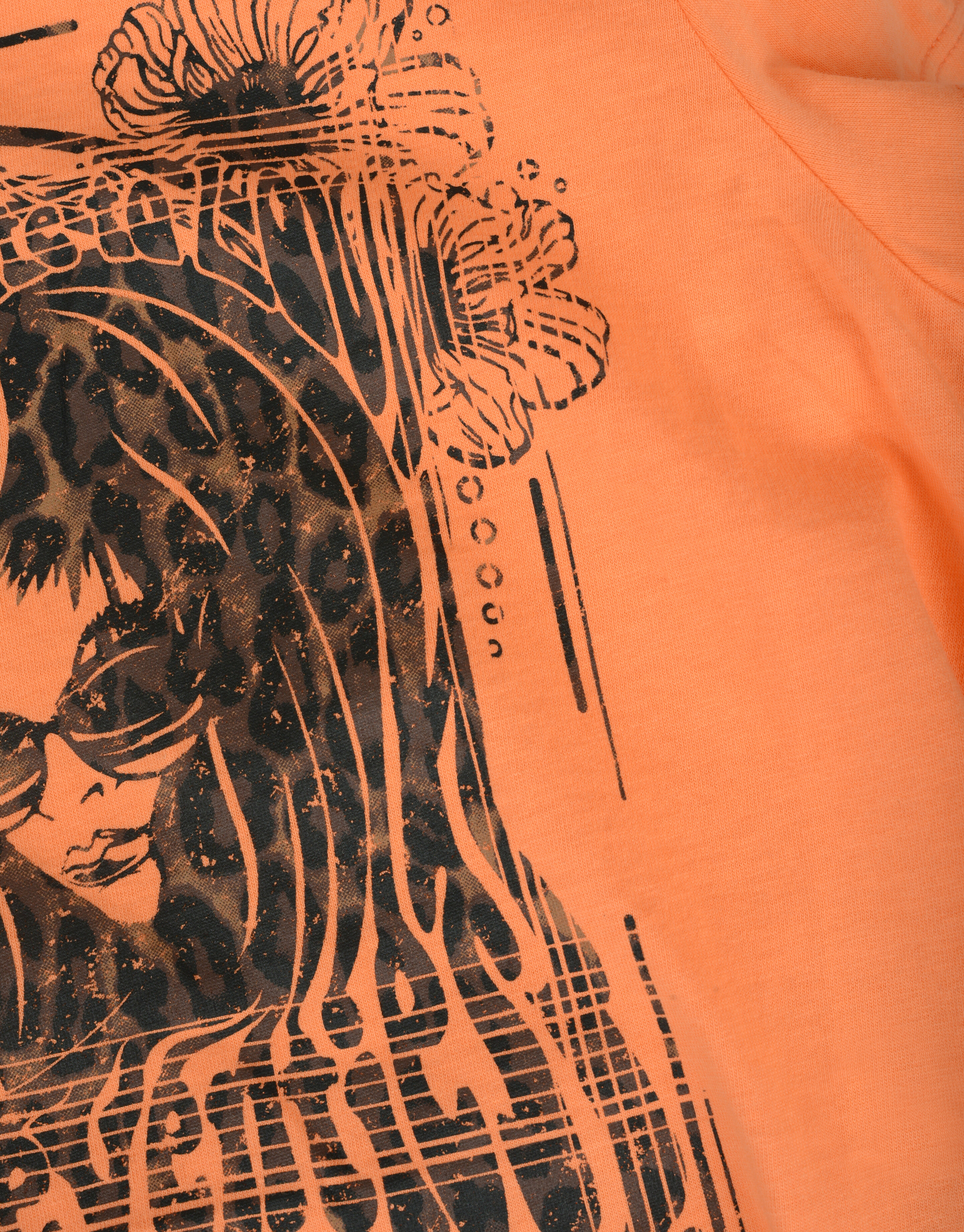 Leopard Girl T-shirt Oranje JILL&MITCH