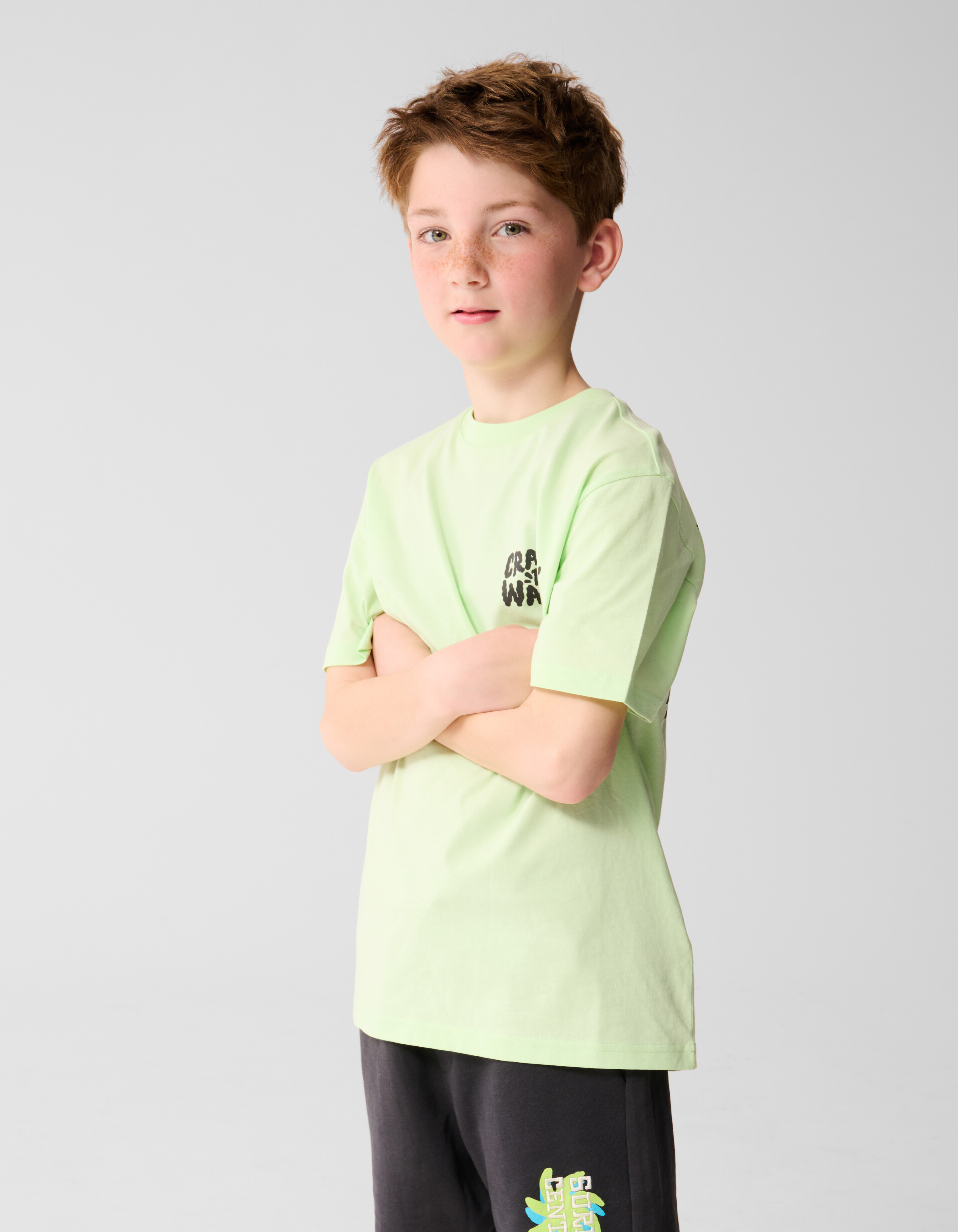 Craving Artwork T-shirt Lichtgroen SHOEBY BOYS