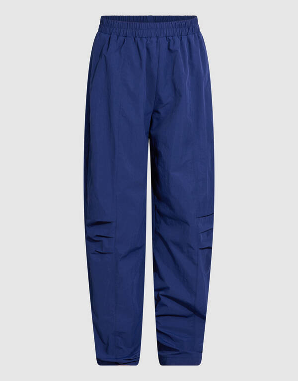 Loose Fit Pleated Broek Donkerblauw SHOEBY GIRLS