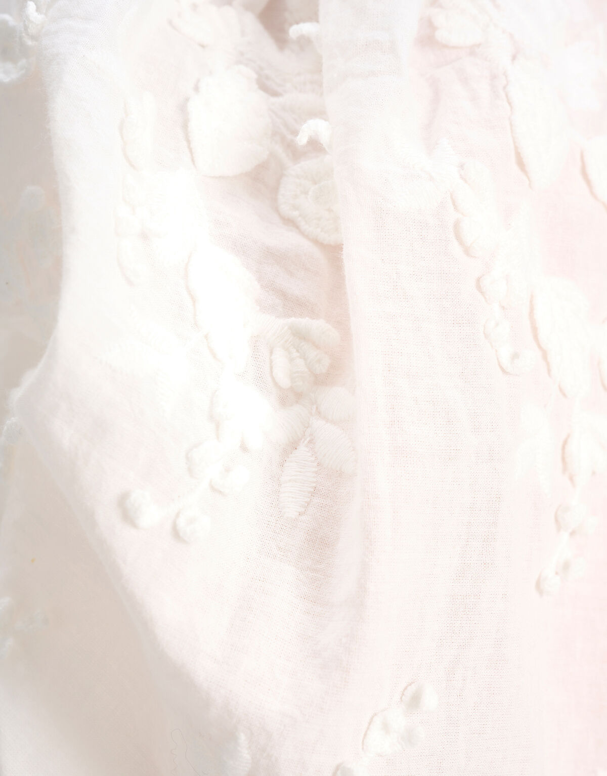 Embroidery Blouse Wit SHOEBY WOMEN