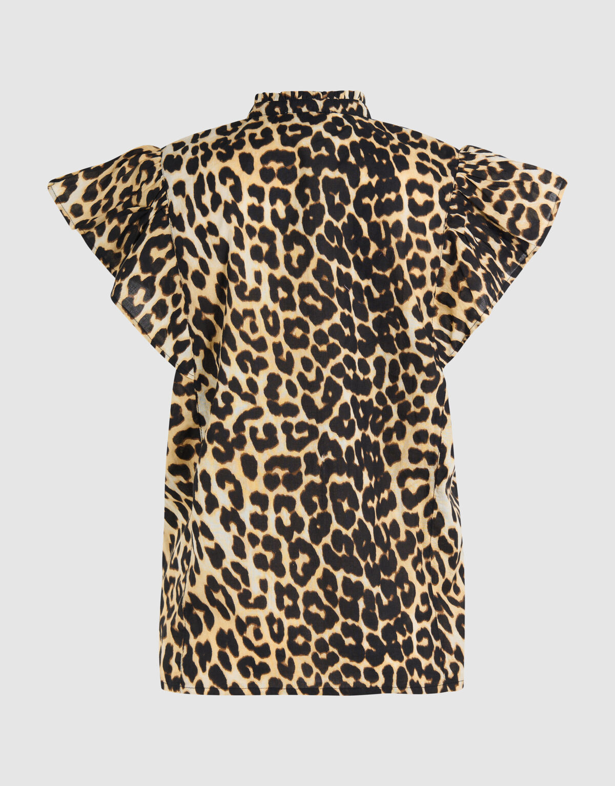Leopard Ruffle Top Bruin SHOEBY WOMEN