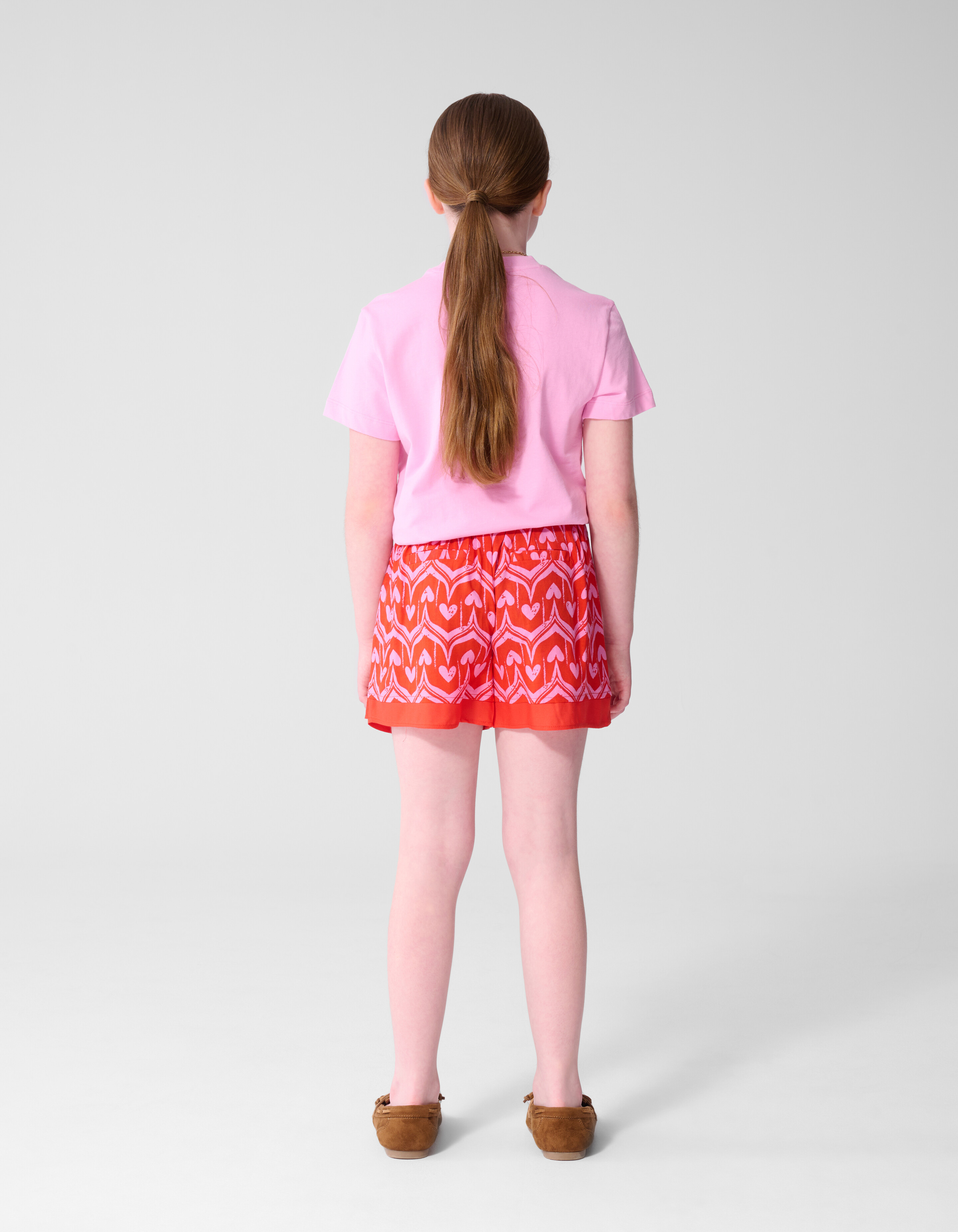 Heart Print Skort Roze/Rood SHOEBY GIRLS