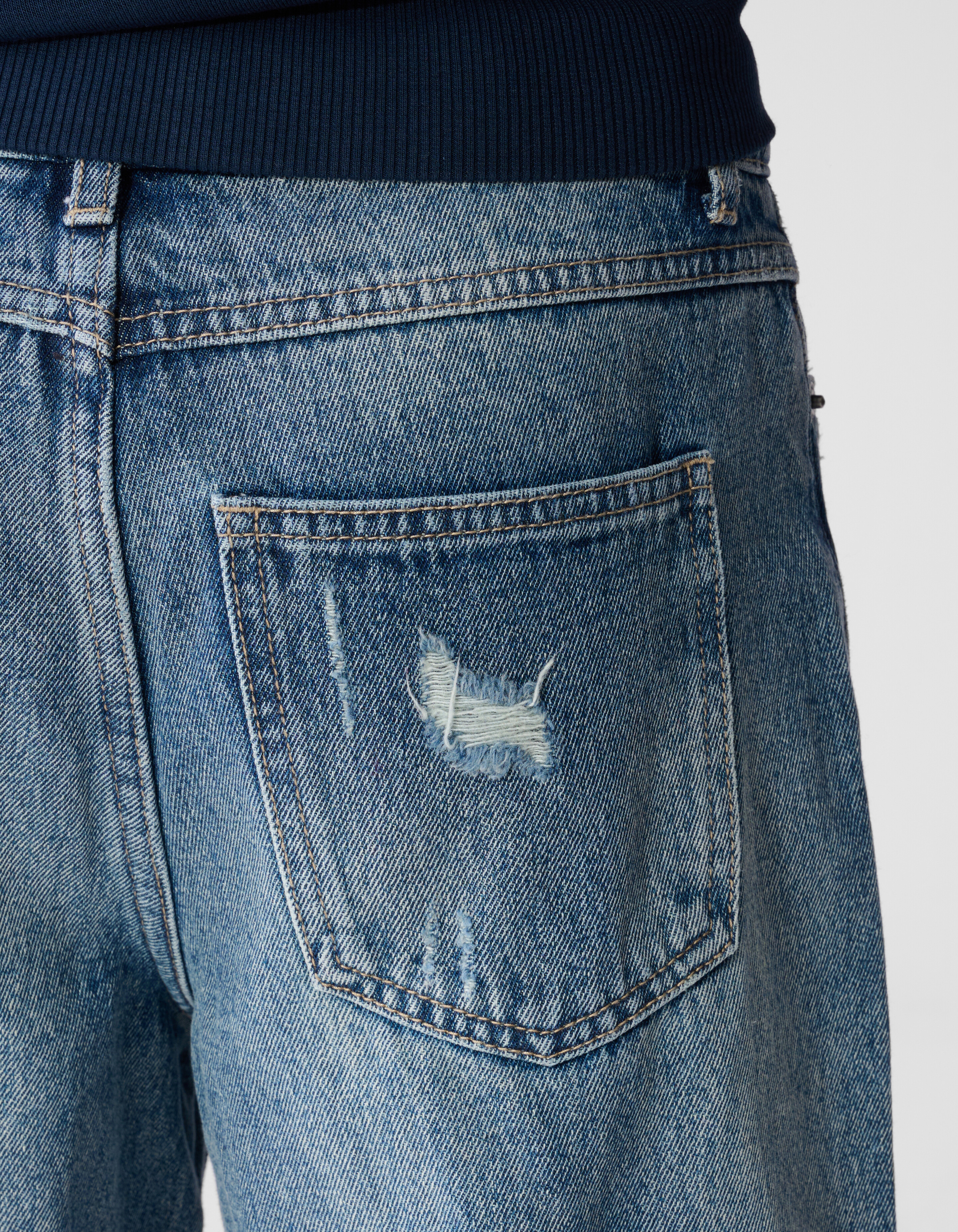 Destroyed Balloon Fit Jeans Donkerblauw SHOEBY BOYS