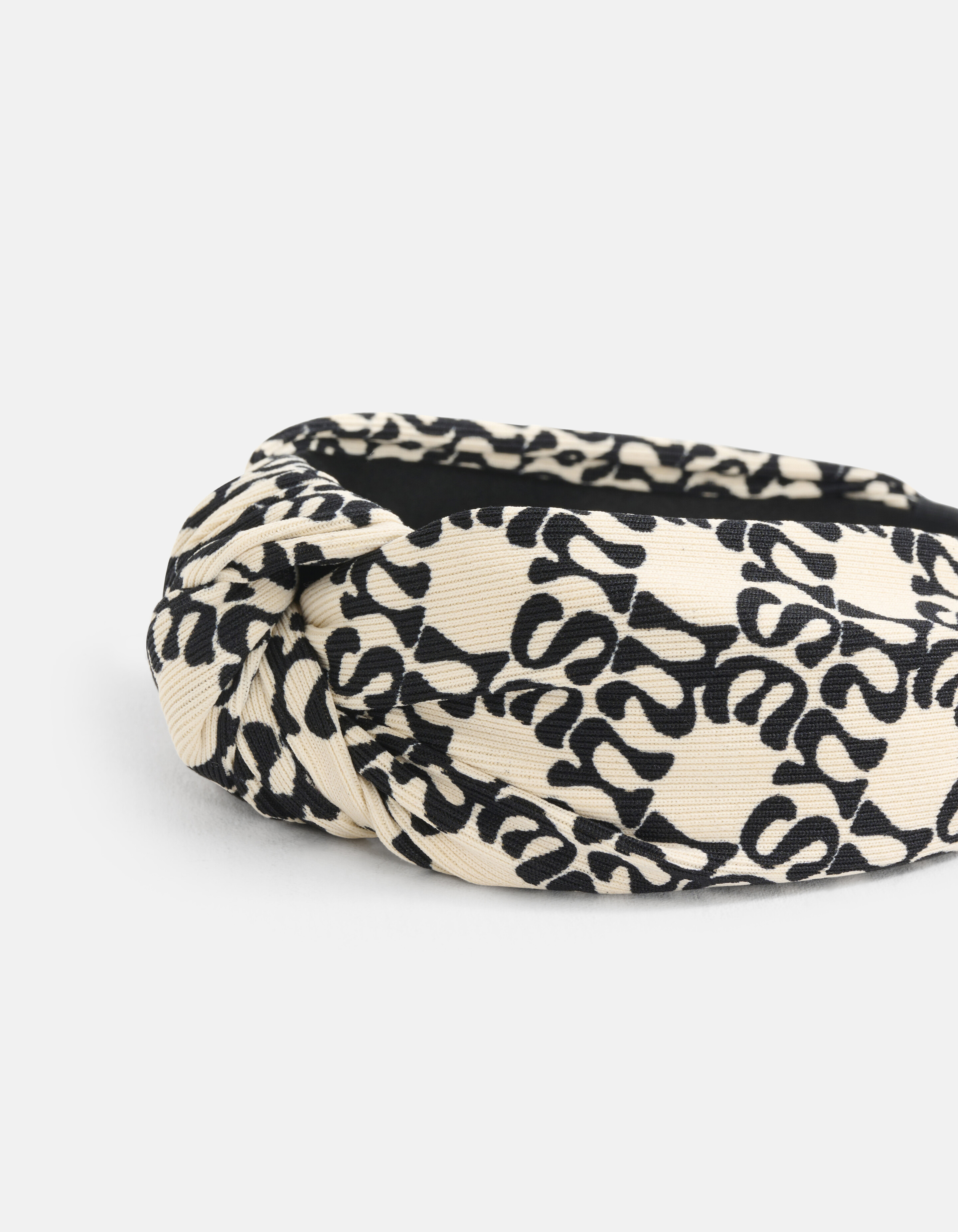 Printed Knot Haarband Gebroken Wit SHOEBY ACCESSOIRES