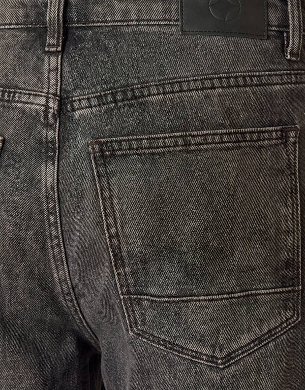 Slim Straight Fit Jeans Donkergrijs L32 SHOEBY MEN