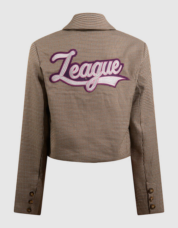 Cropped Ruiten Blazer Lichtbruin SHOEBY GIRLS