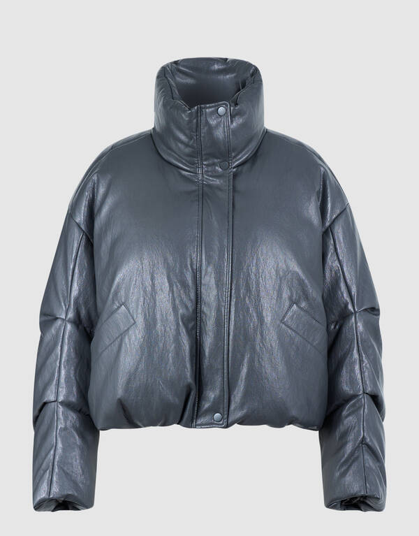 Oversized Puffer Jack Donkergrijs SHOEBY WOMEN
