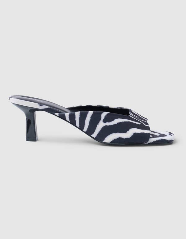 Zebra Hakken Zwart/Wit SHOEBY SHOES