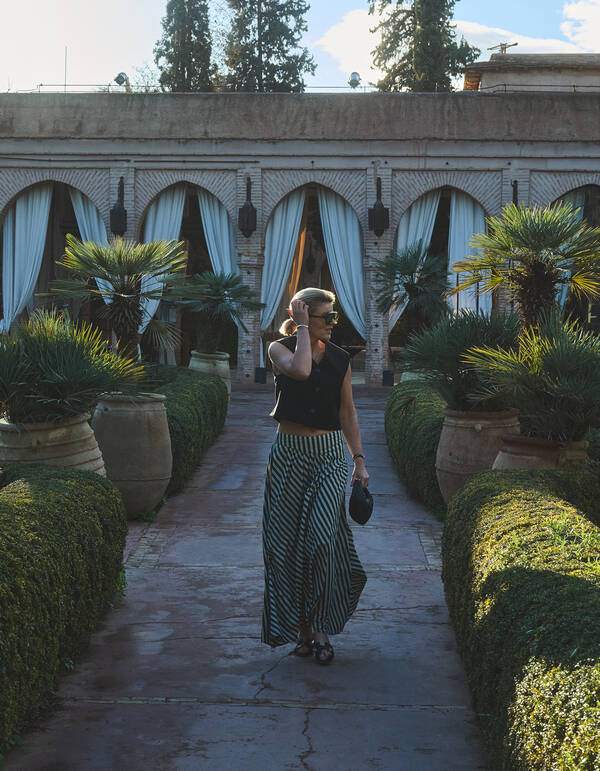 Gestreepte Maxi Rok Beige By Lonneke SHOEBY WOMEN