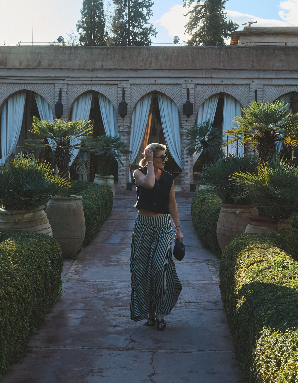 Gestreepte Maxi Rok Beige By Lonneke SHOEBY WOMEN