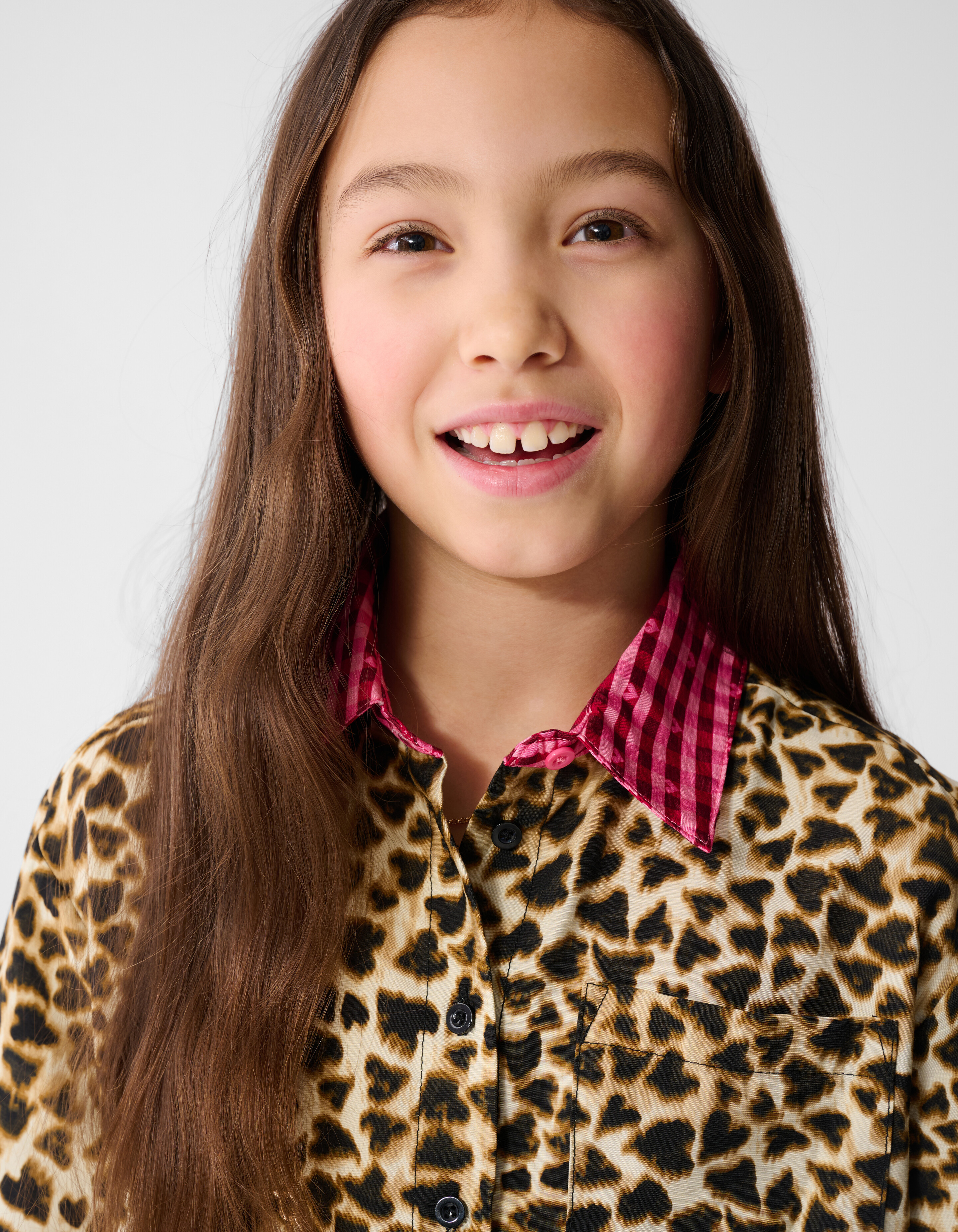 Mix Leopard Blouse Lichtbruin SHOEBY GIRLS