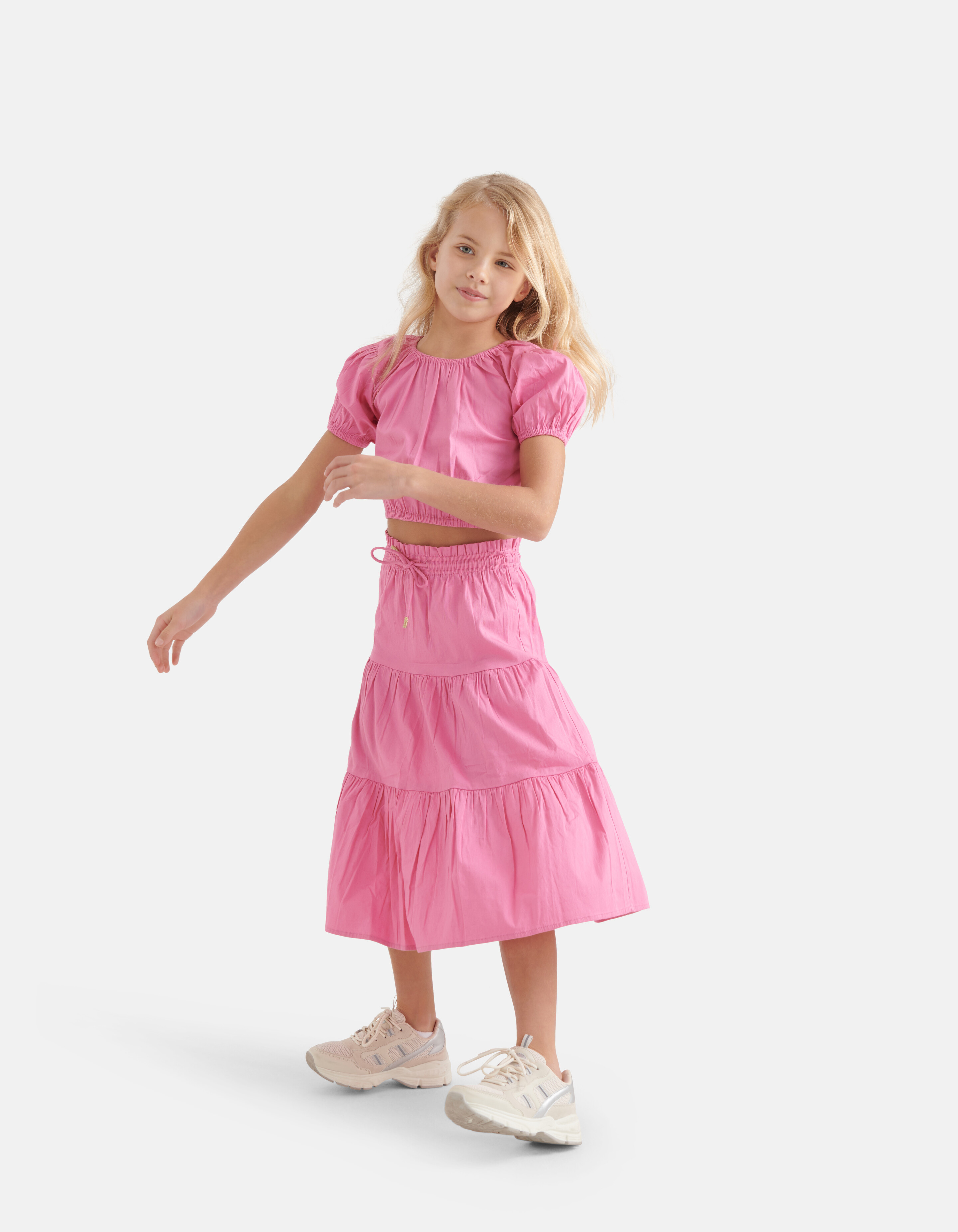 Poplin Maxi Rok Roze SHOEBY GIRLS