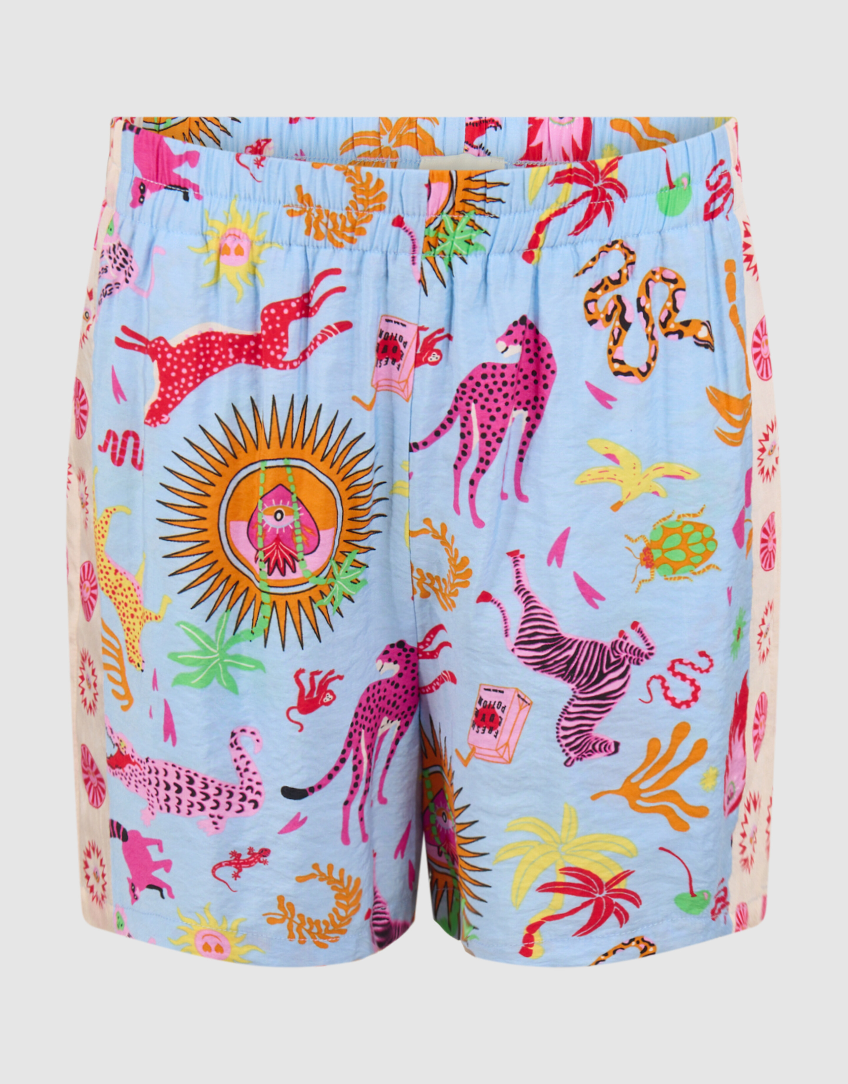 Jungle Artwork Short Lichtblauw By Lizzy SHOEBY GIRLS