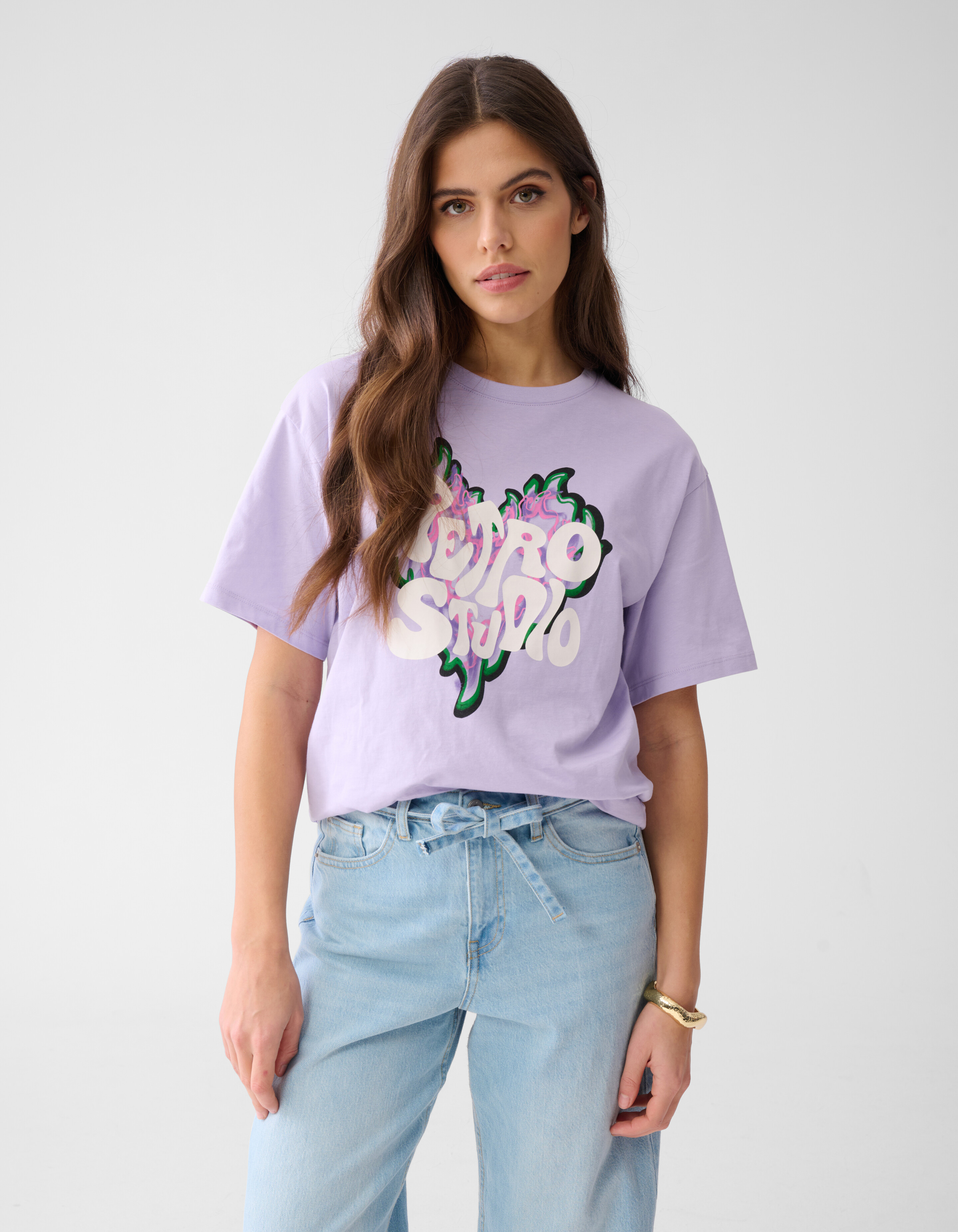 Artwork T-shirt Lichtpaars SHOEBY WOMEN
