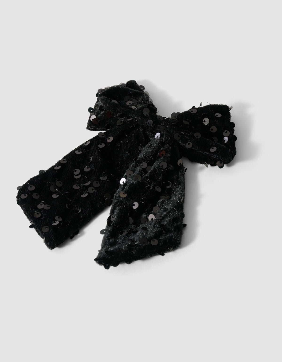 Velvet Pailletten Haarclip Zwart SHOEBY ACCESSOIRES