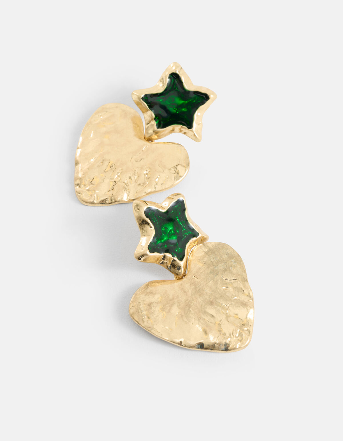 Ster Hart Oorbellen Goud SHOEBY ACCESSOIRES