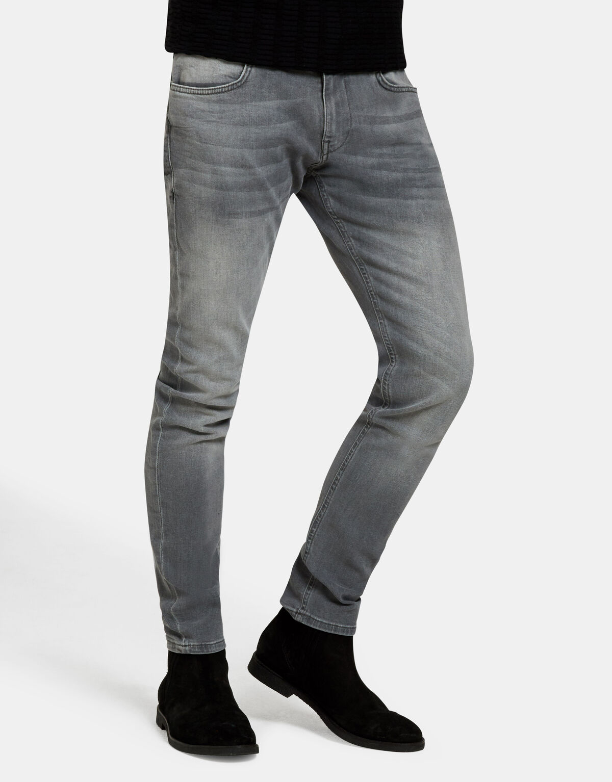 Leroy Skinny Grey Jeans L32 Refill