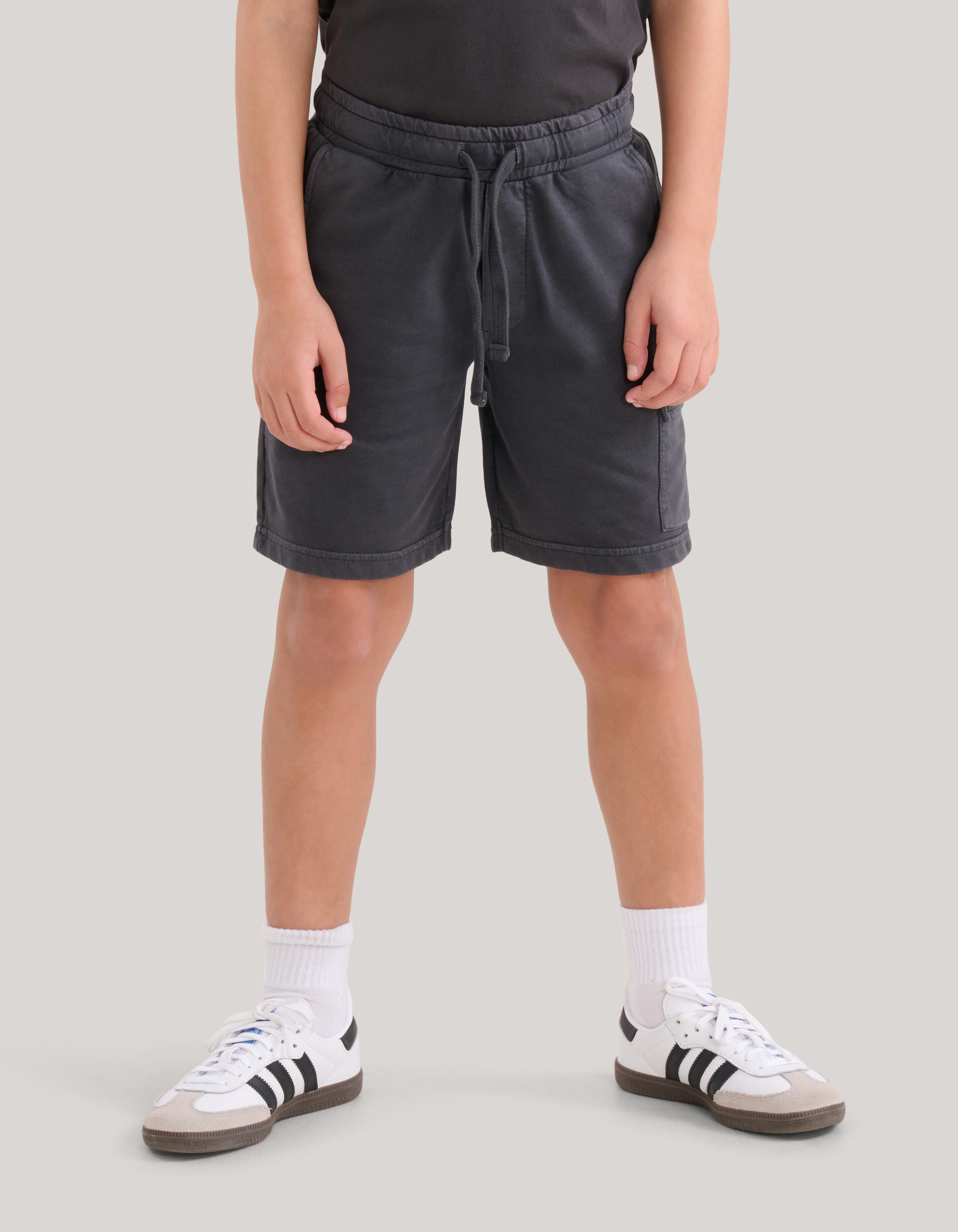 Washed Short Donkergrijs SHOEBY BOYS