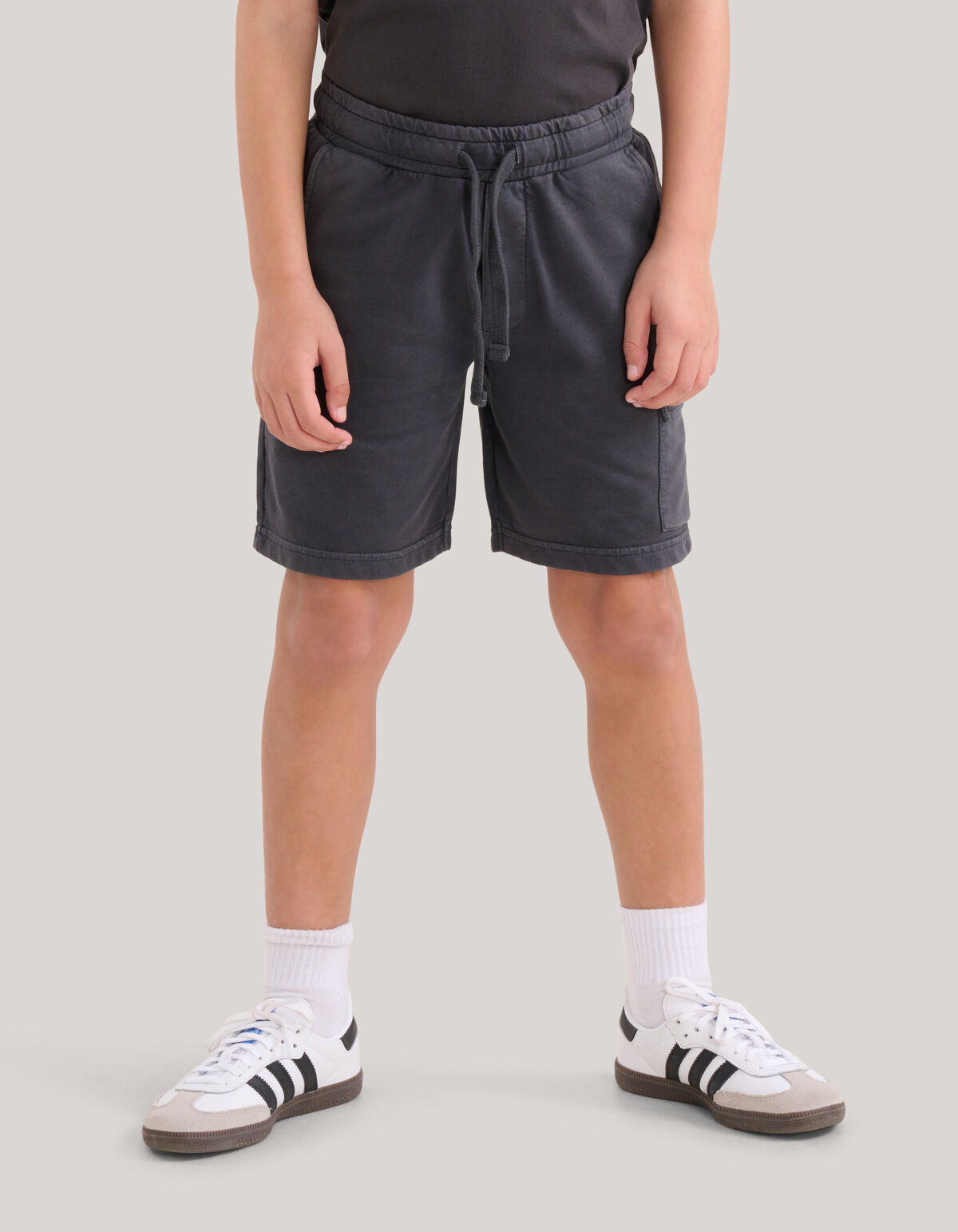Washed Short Donkergrijs SHOEBY BOYS