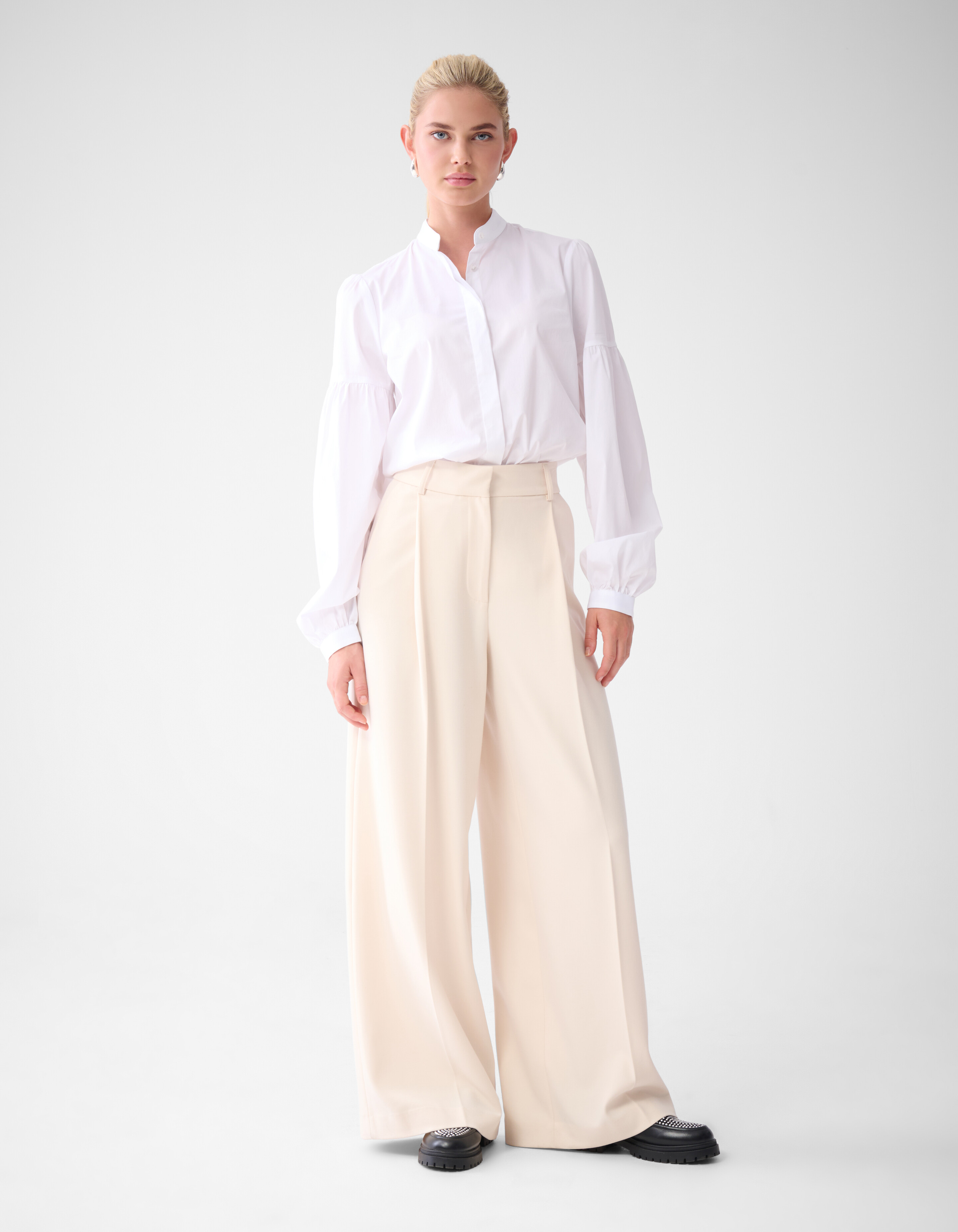 Wide Leg Broek Gebroken Wit By Lonneke SHOEBY WOMEN