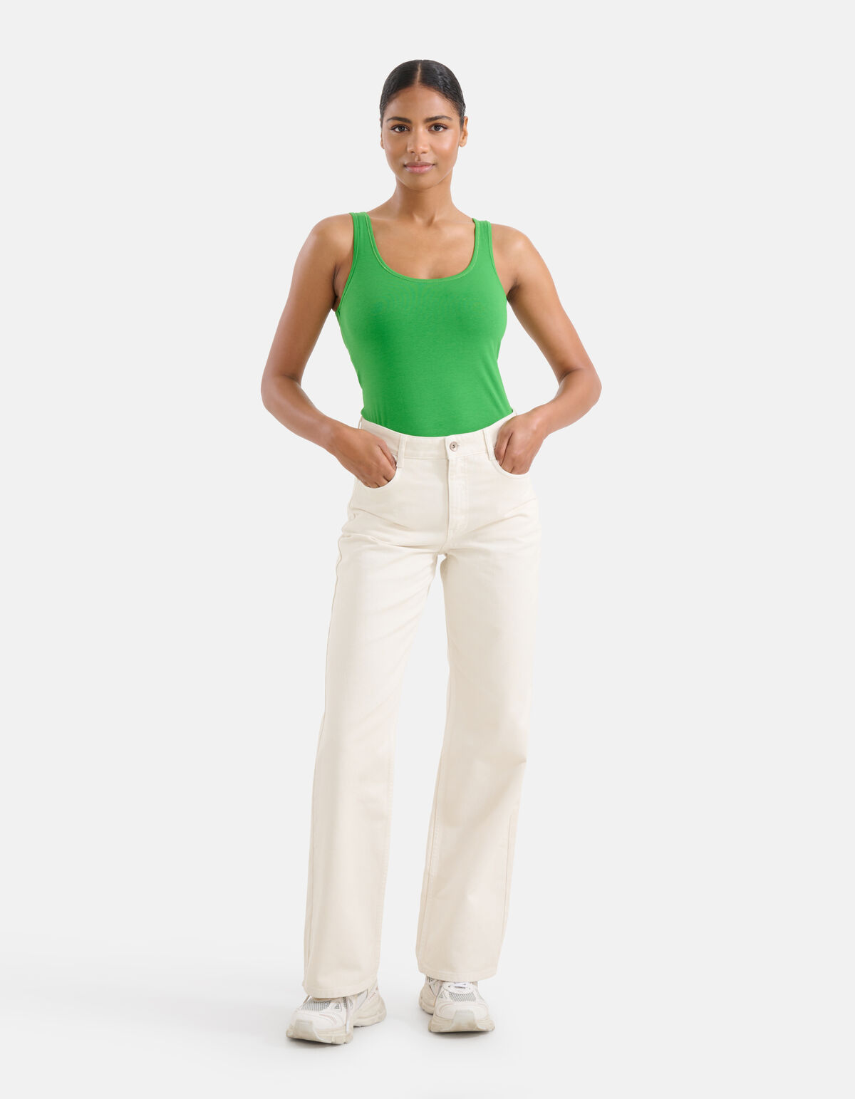 Basis Tanktop Groen SHOEBY WOMEN
