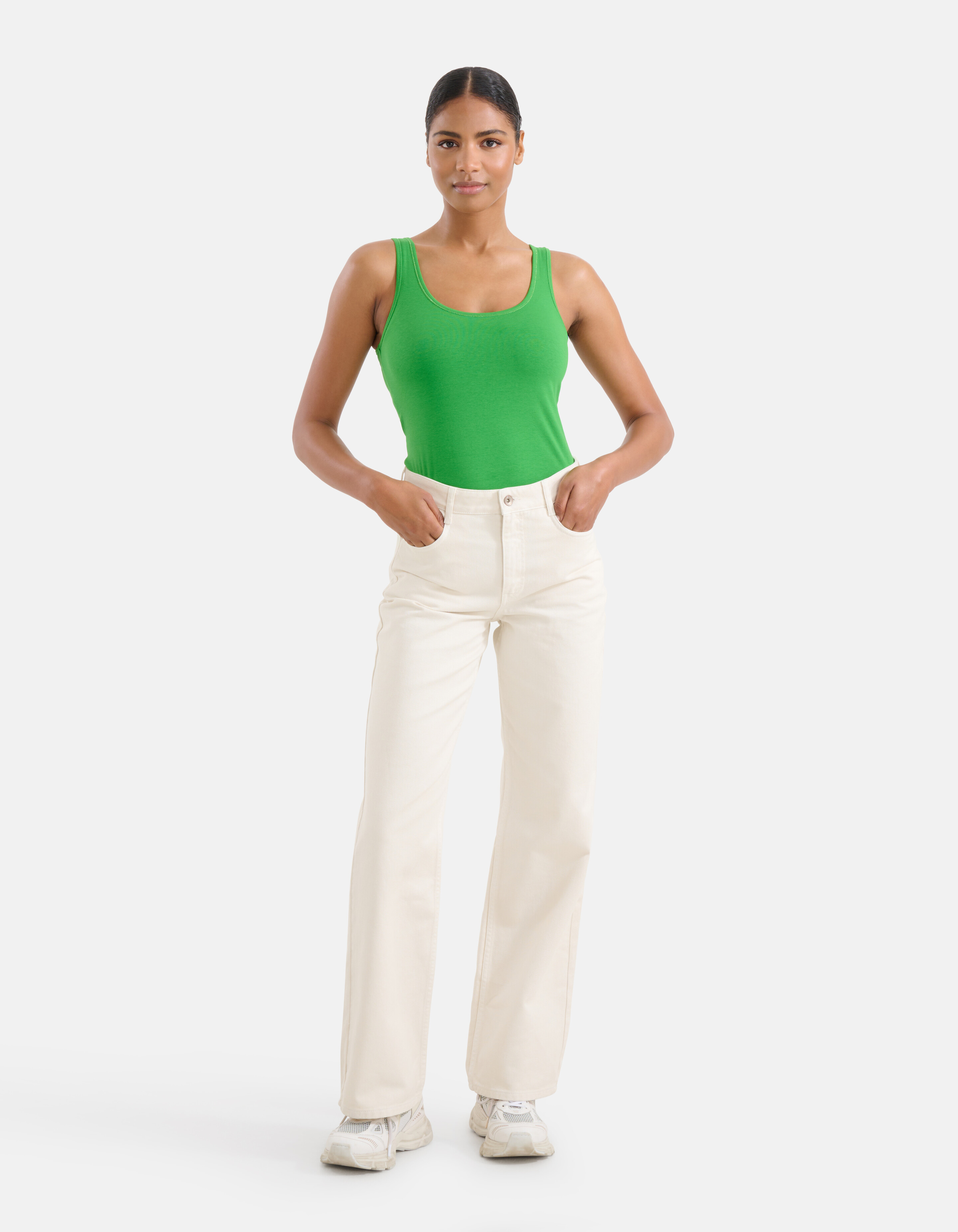 Basis Tanktop Groen SHOEBY WOMEN