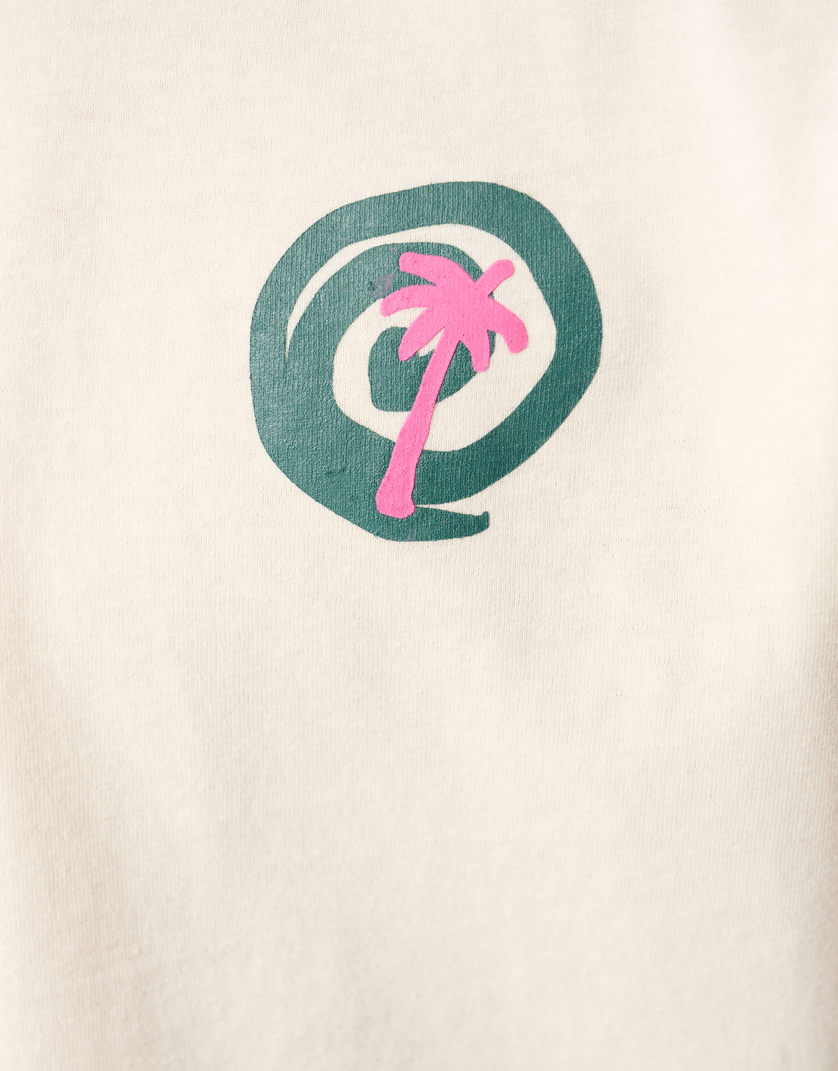 Palm Artwork T-shirt Gebroken Wit SHOEBY BOYS