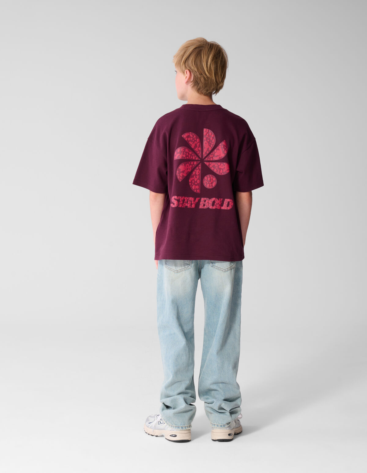 Baggy Fit Jeans Dirty Washed Lichtblauw SHOEBY BOYS