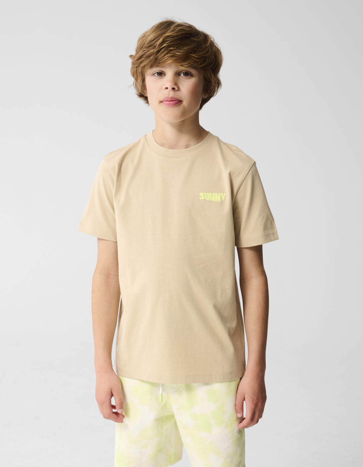 Sunny Side Artwork T-shirt Beige SHOEBY BOYS