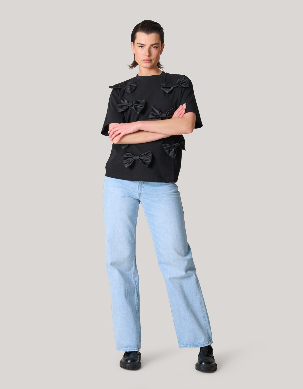 Strik T-shirt Zwart SHOEBY WOMEN